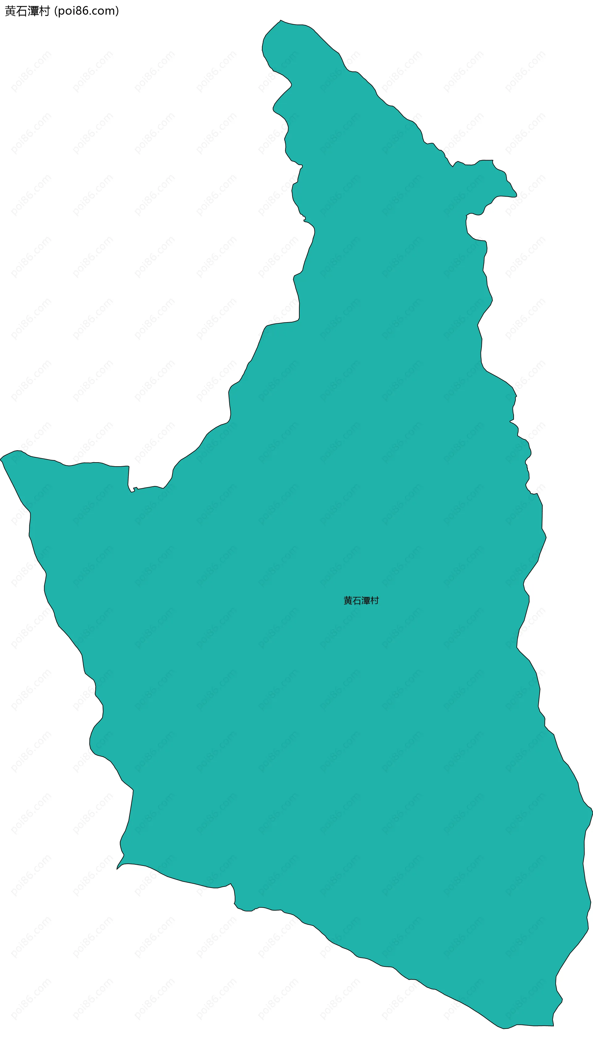 黄石潭村边界地图