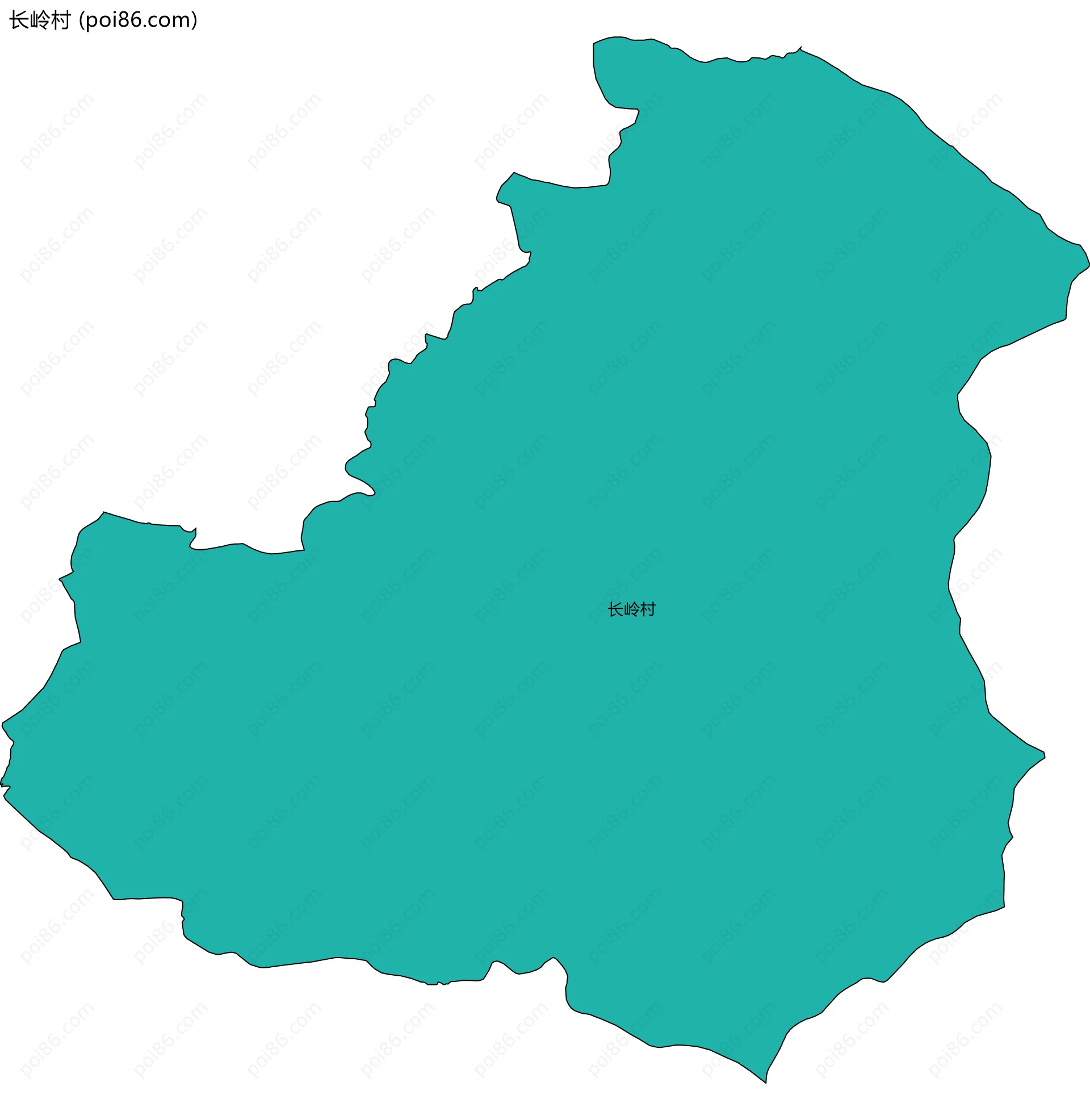 长岭村边界地图