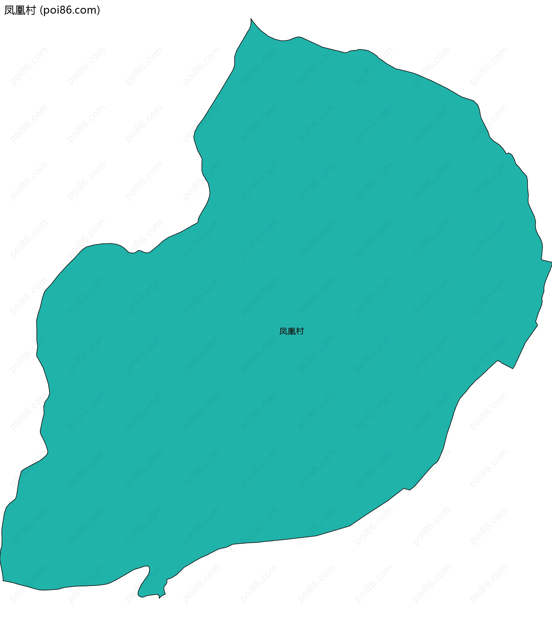 凤凰村边界地图