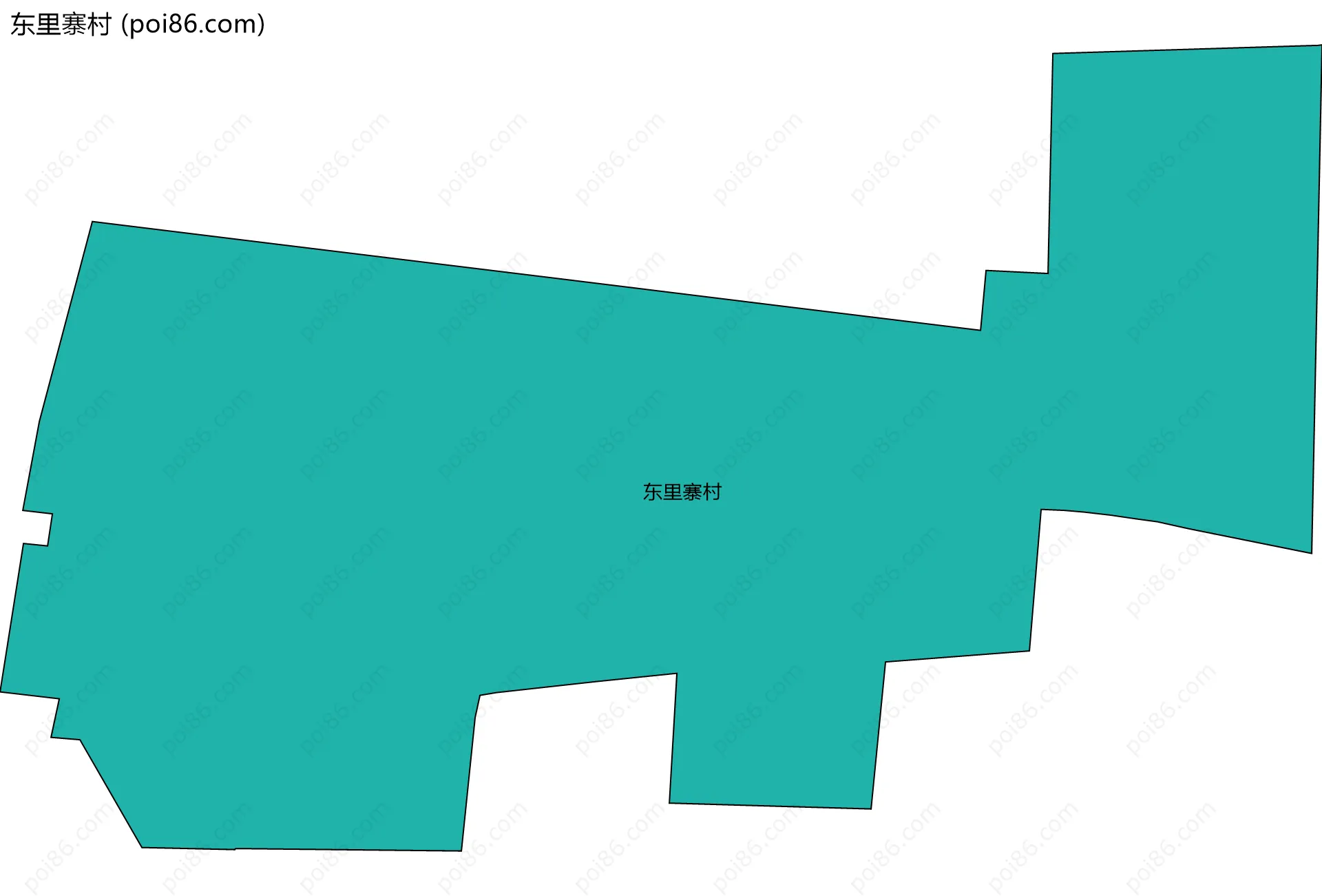 东里寨村边界地图