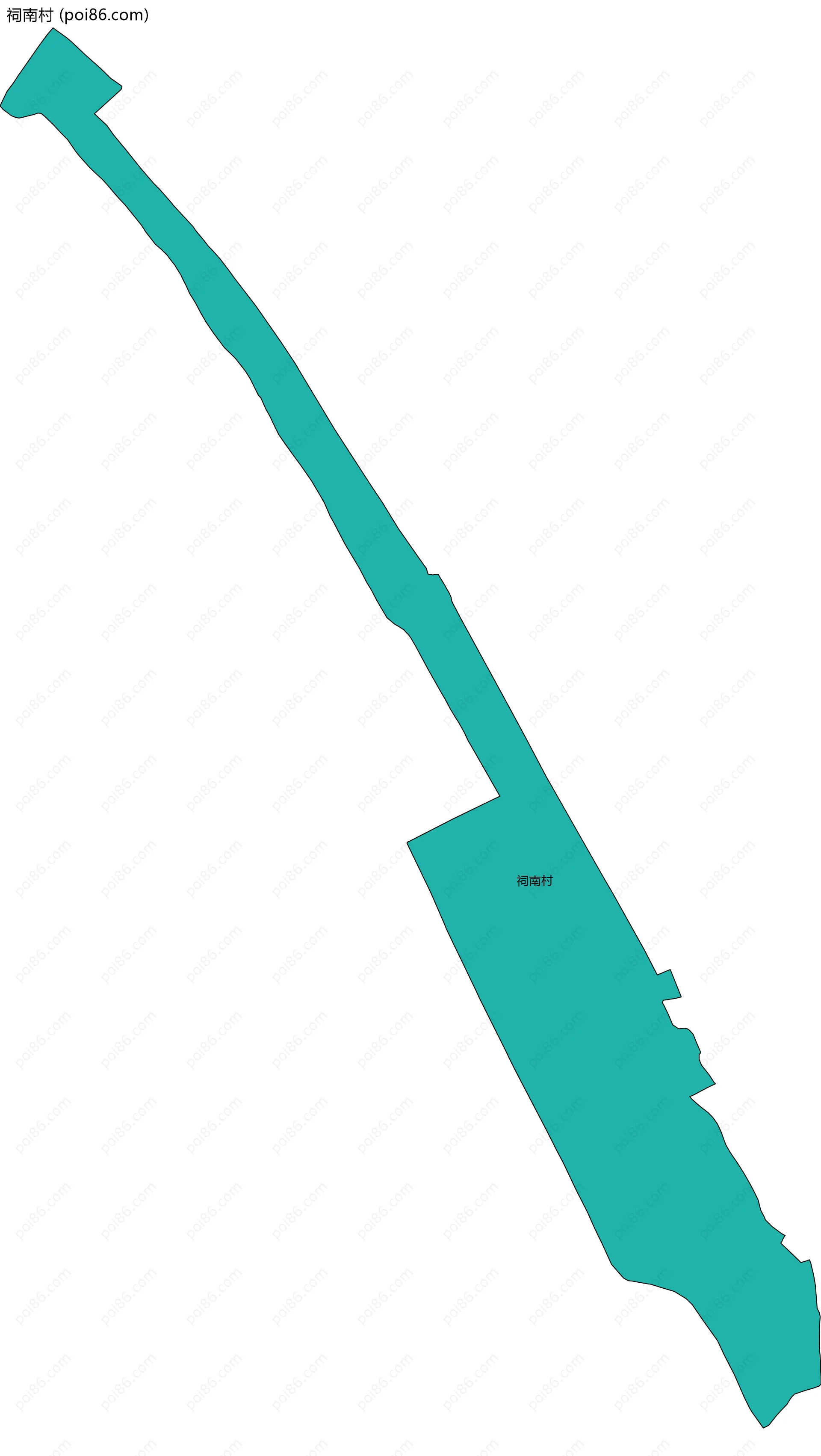 祠南村边界地图