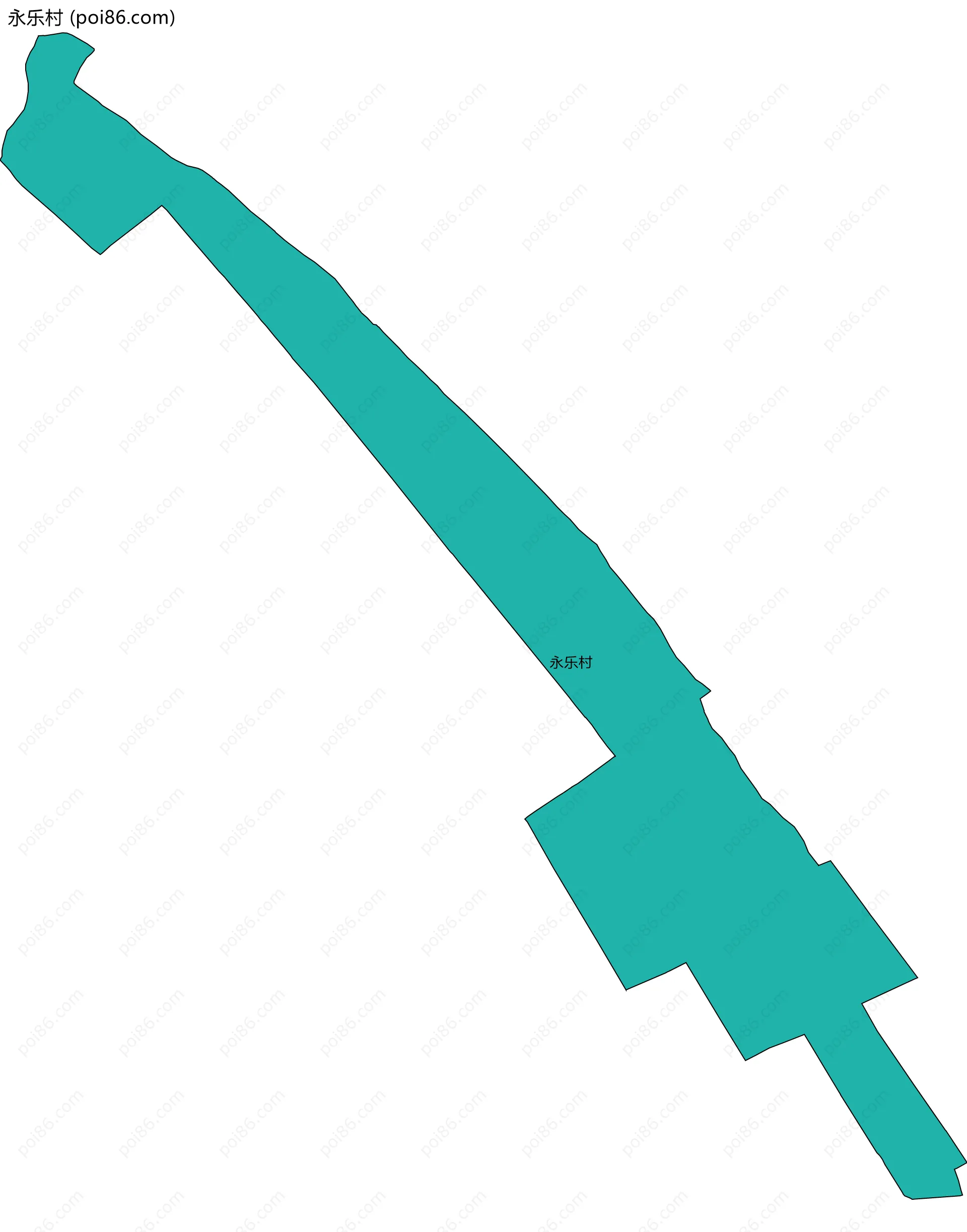 永乐村边界地图