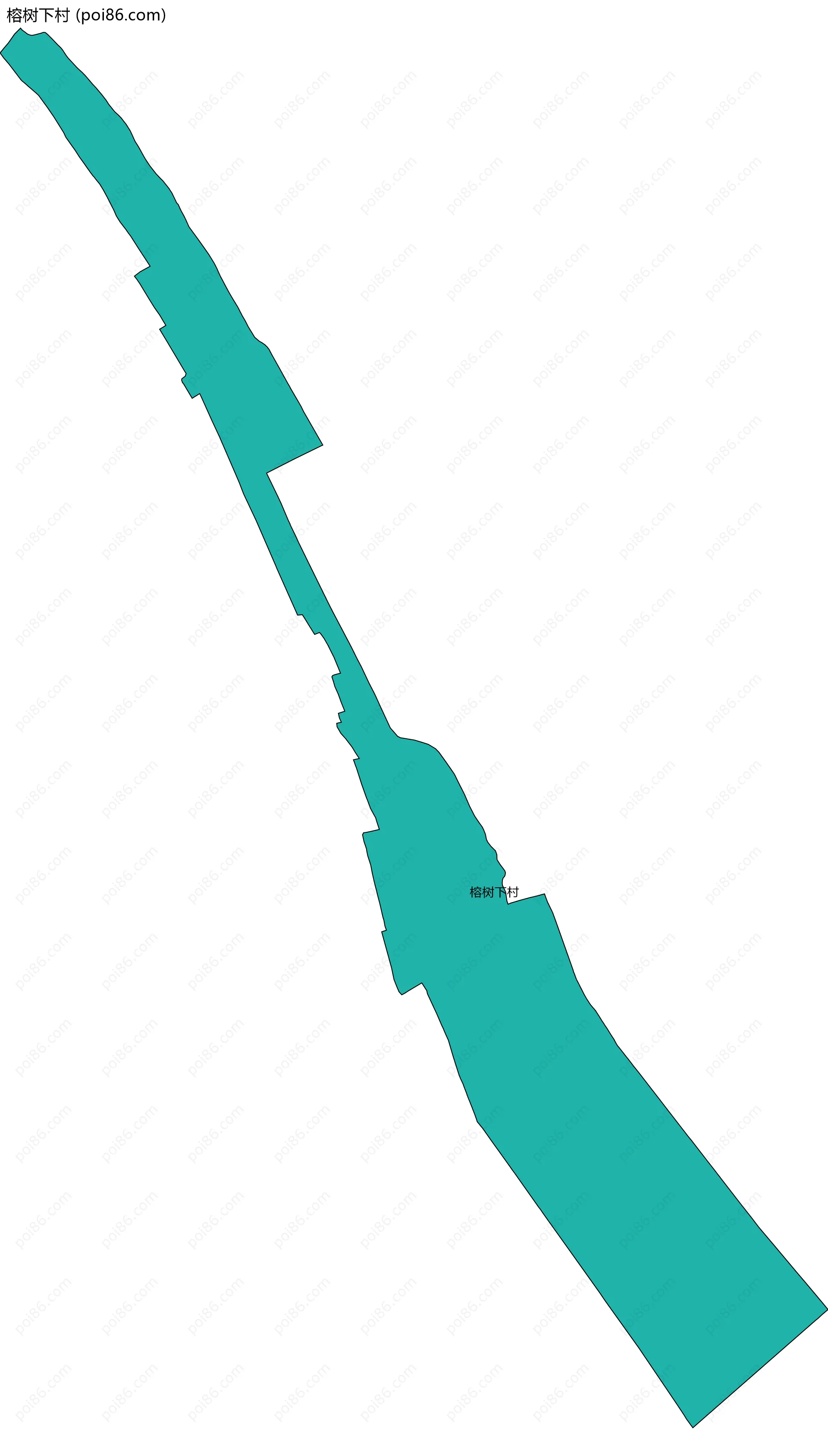 榕树下村边界地图