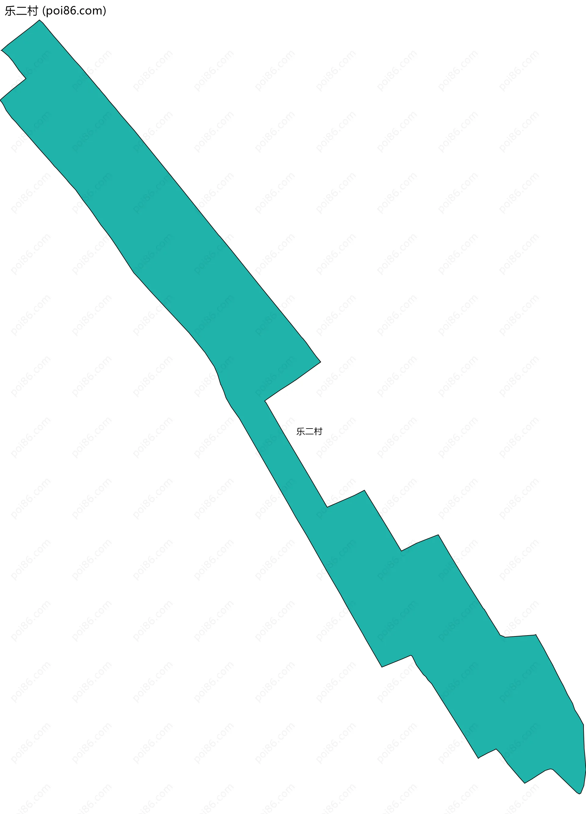 乐二村边界地图