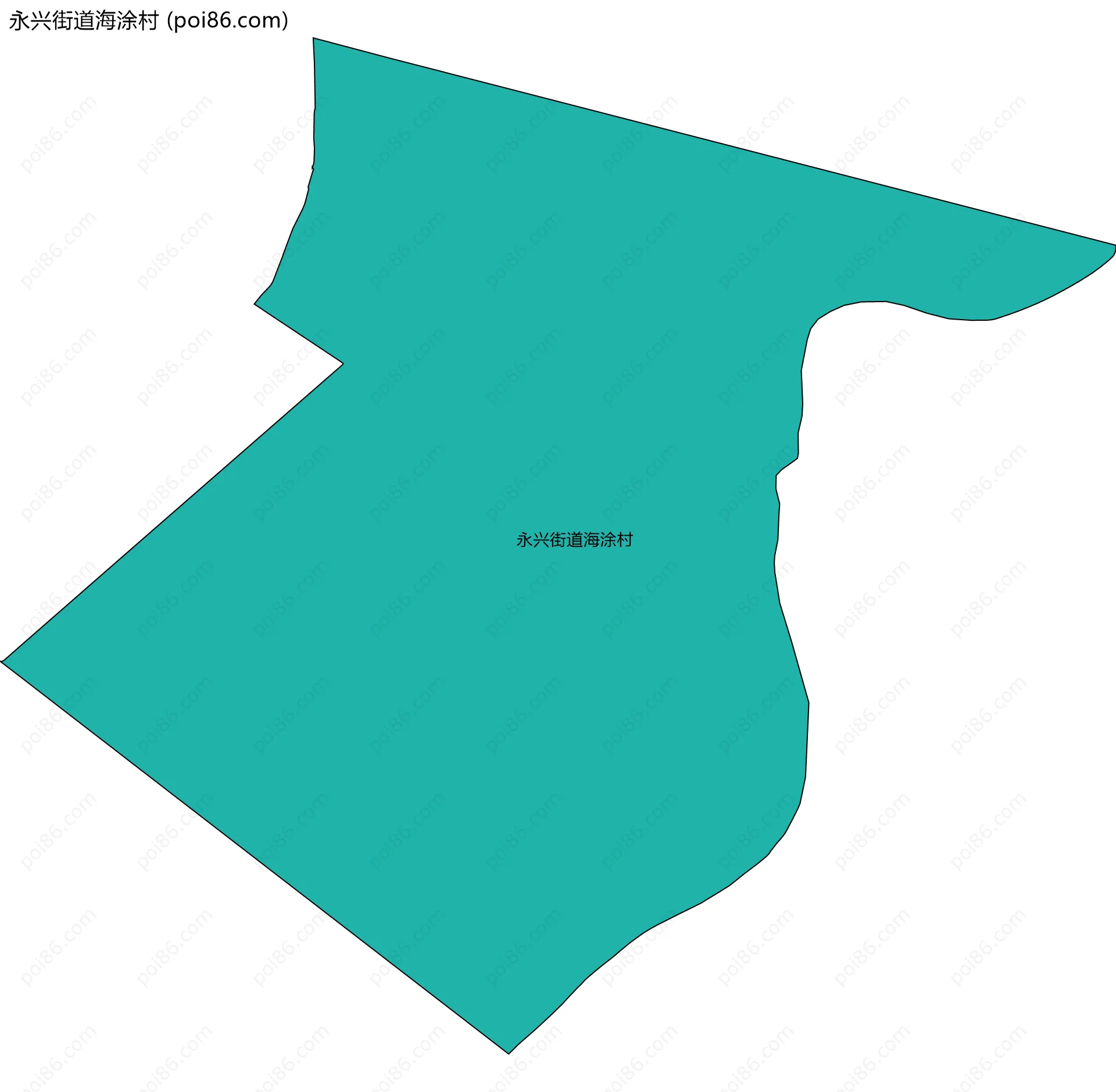 永兴街道海涂村边界地图