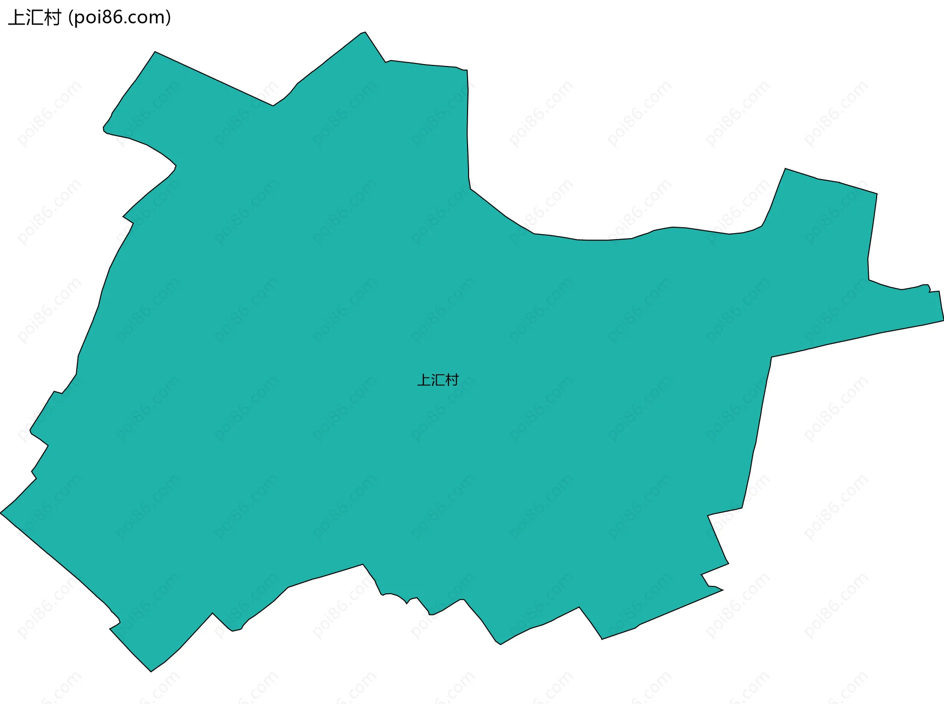 上汇村边界地图