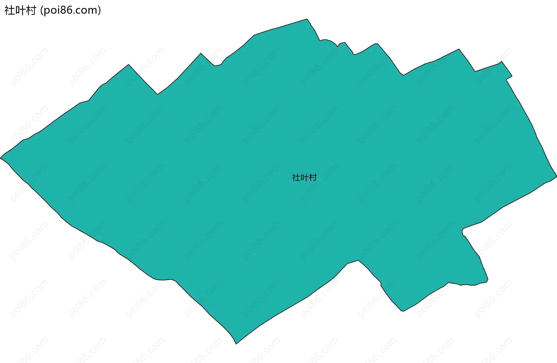社叶村边界地图