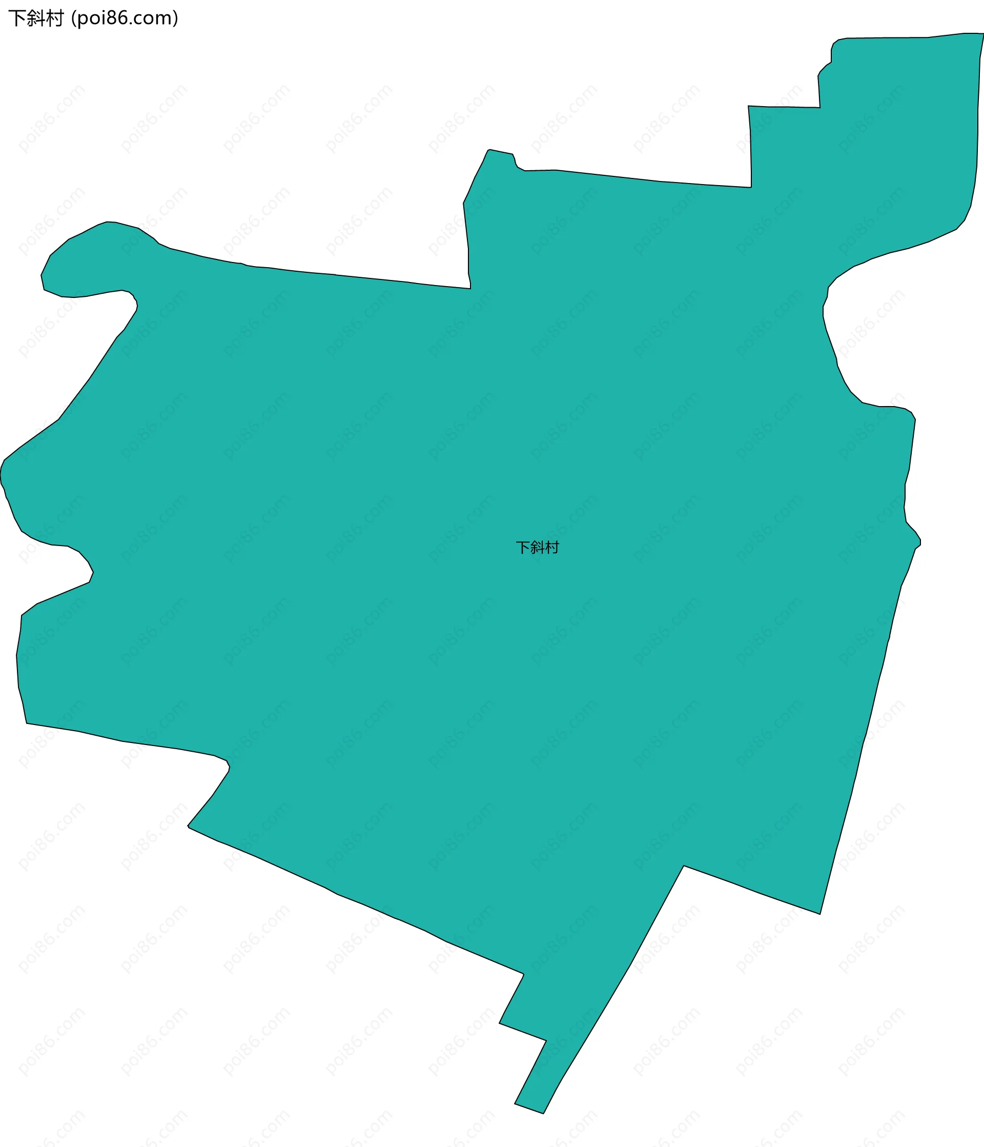 下斜村边界地图