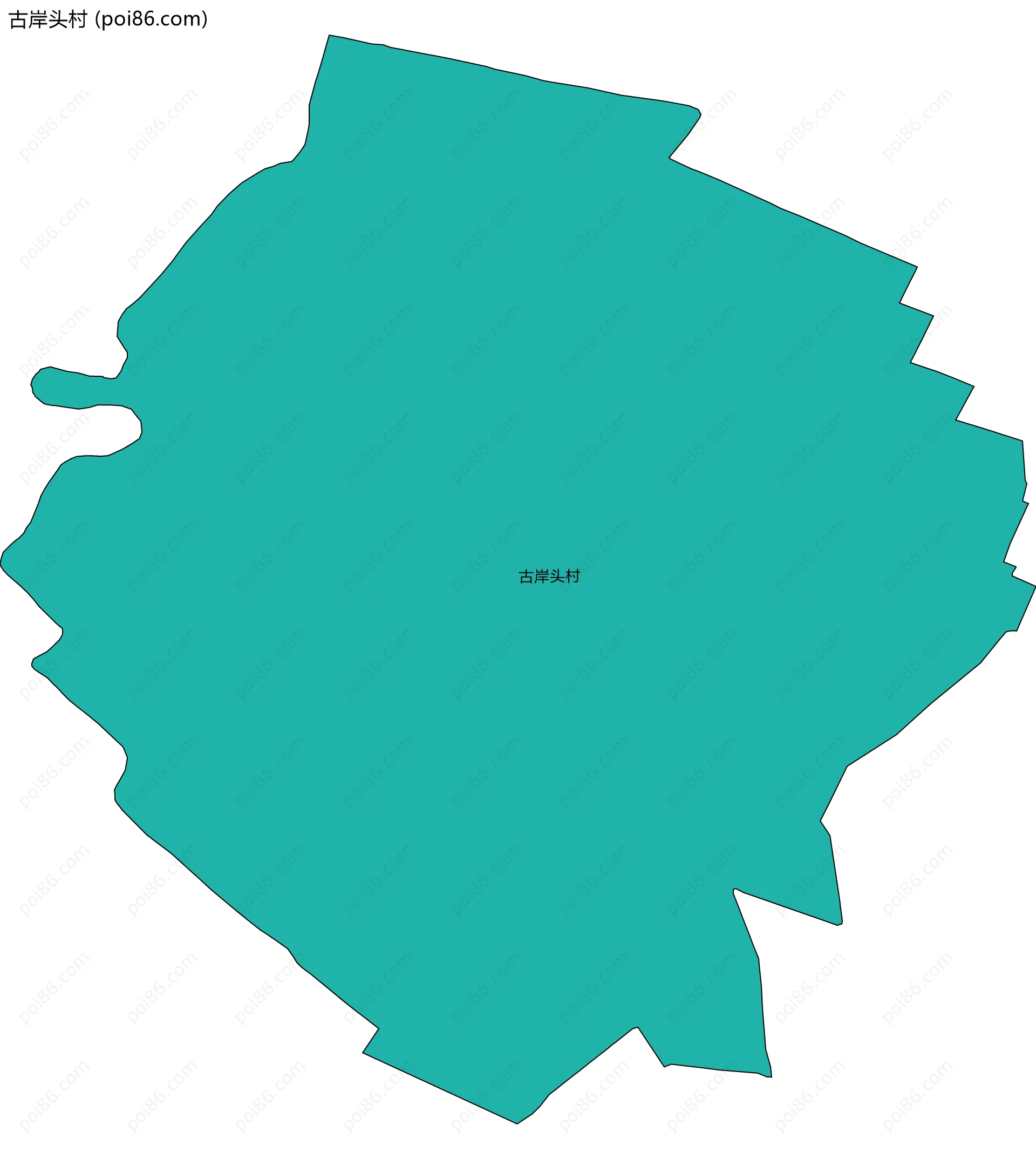 古岸头村边界地图