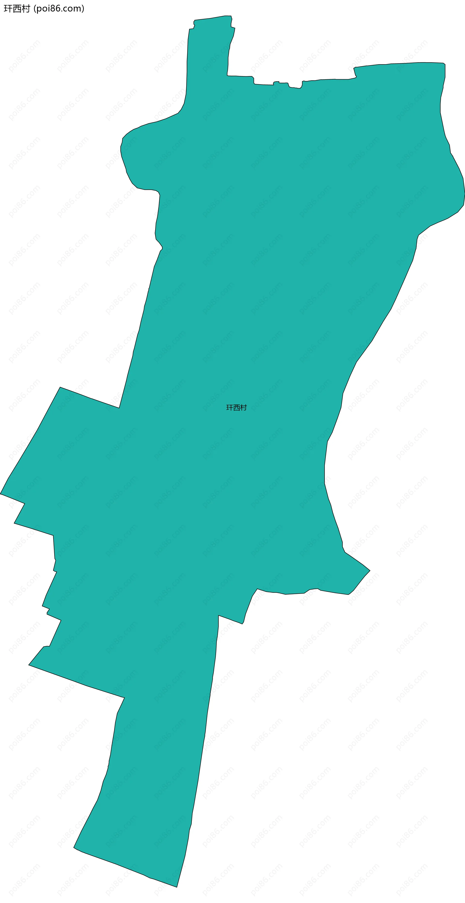 玕西村边界地图