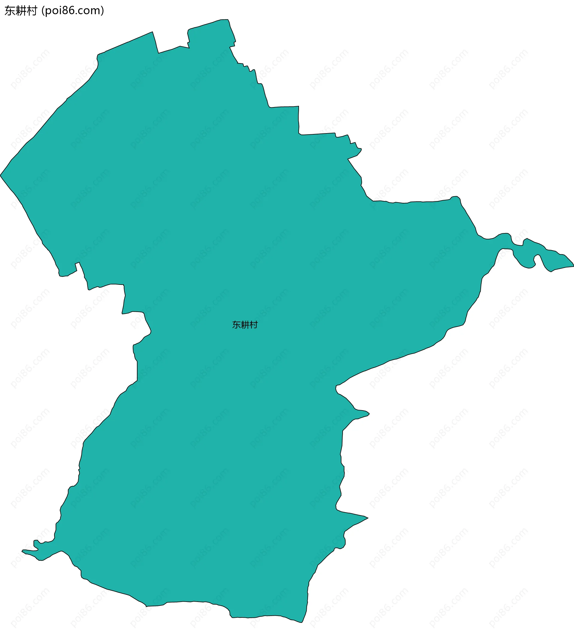 东耕村边界地图