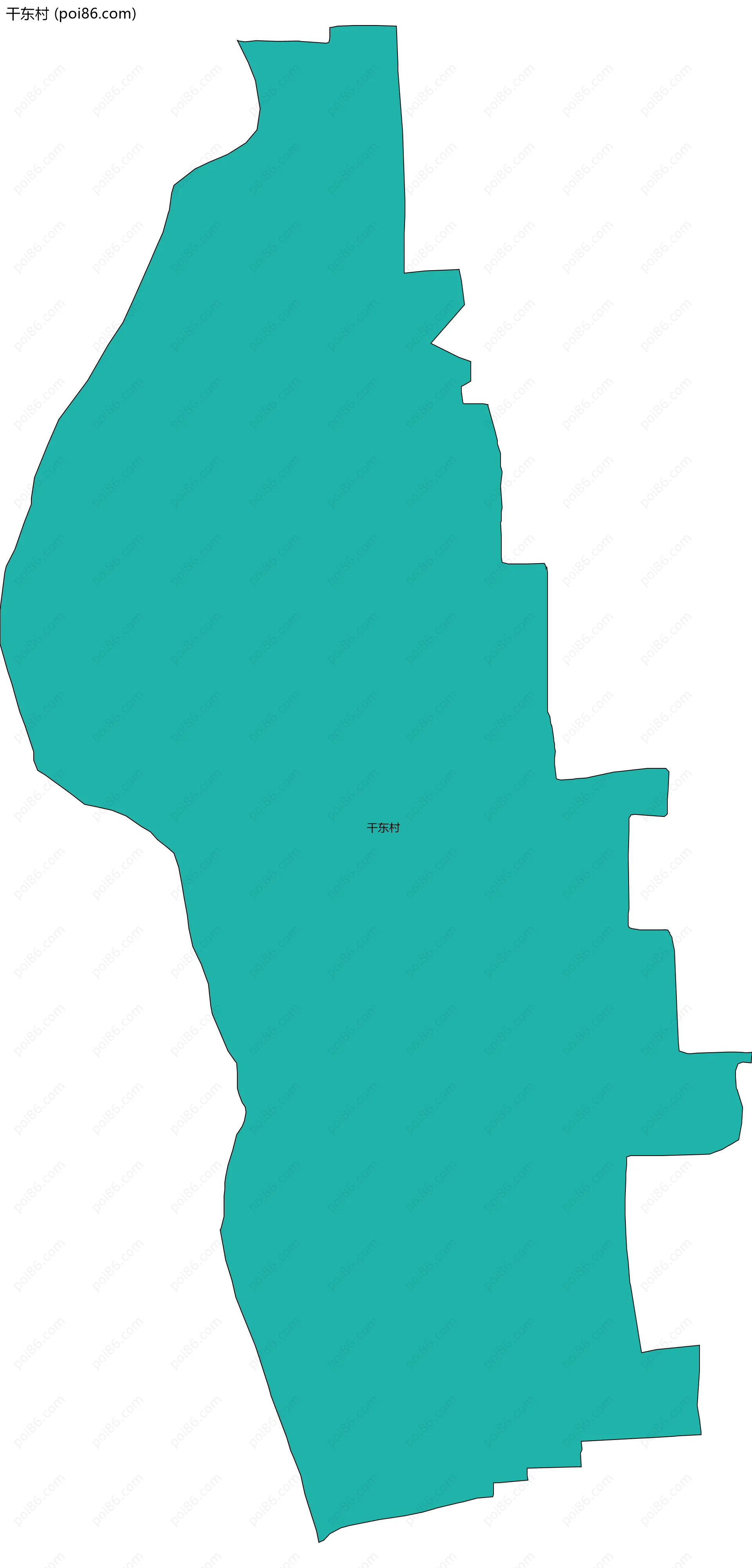 干东村边界地图