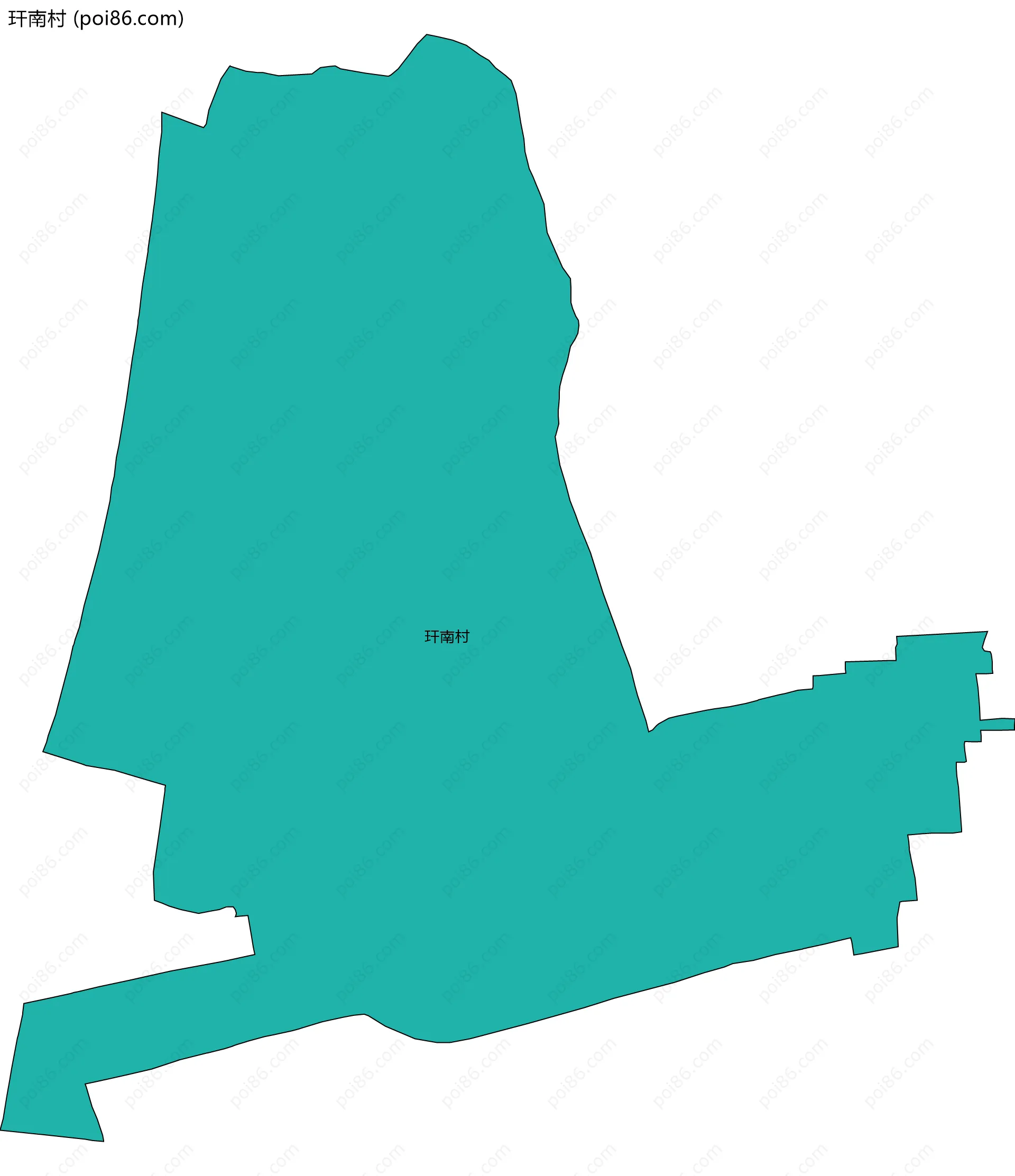 玕南村边界地图