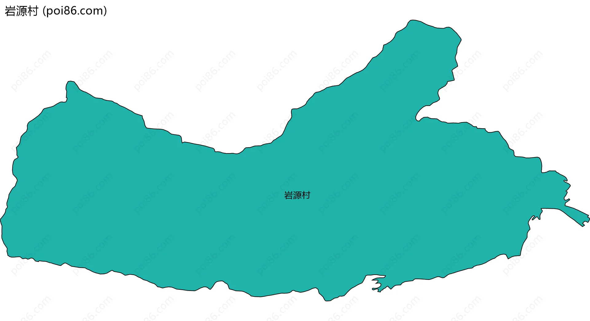 岩源村边界地图
