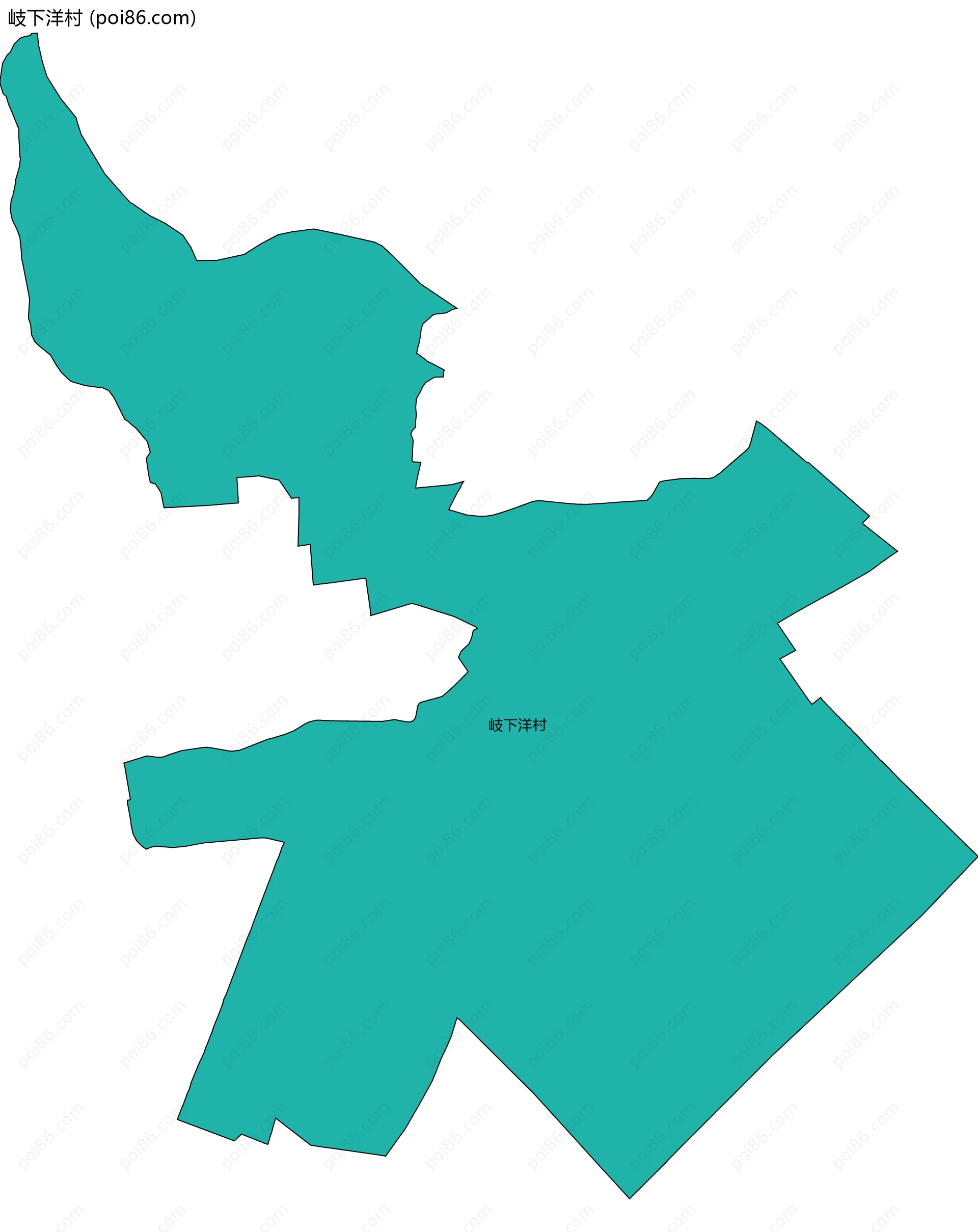 岐下洋村边界地图