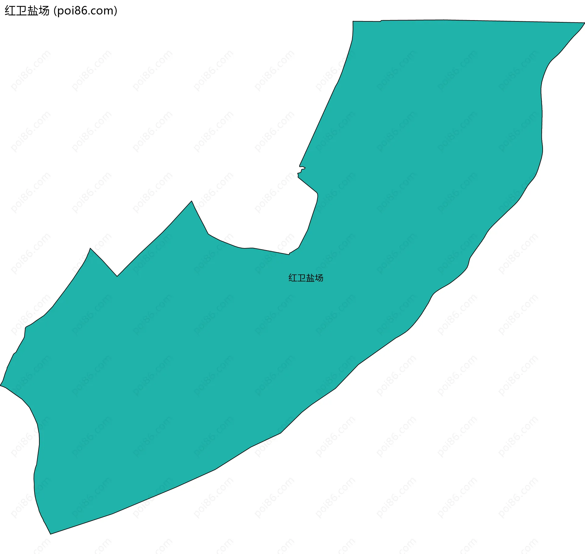 红卫盐场边界地图