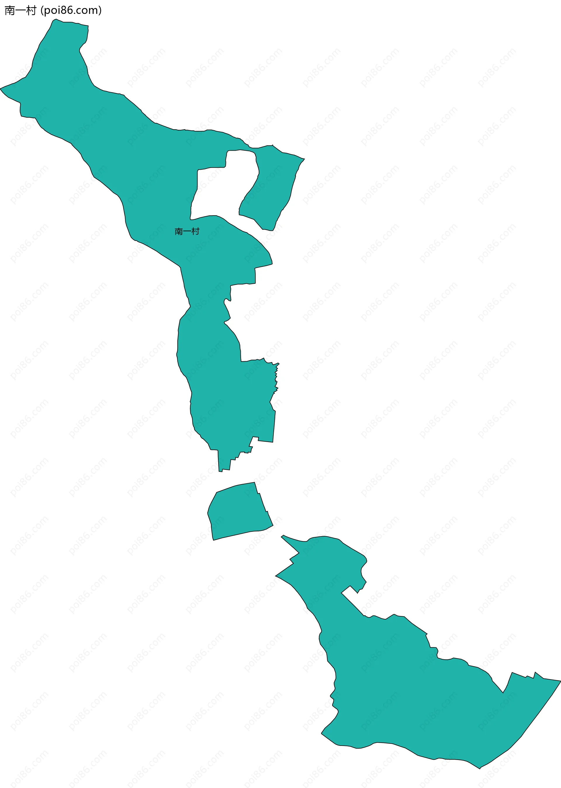 南一村边界地图