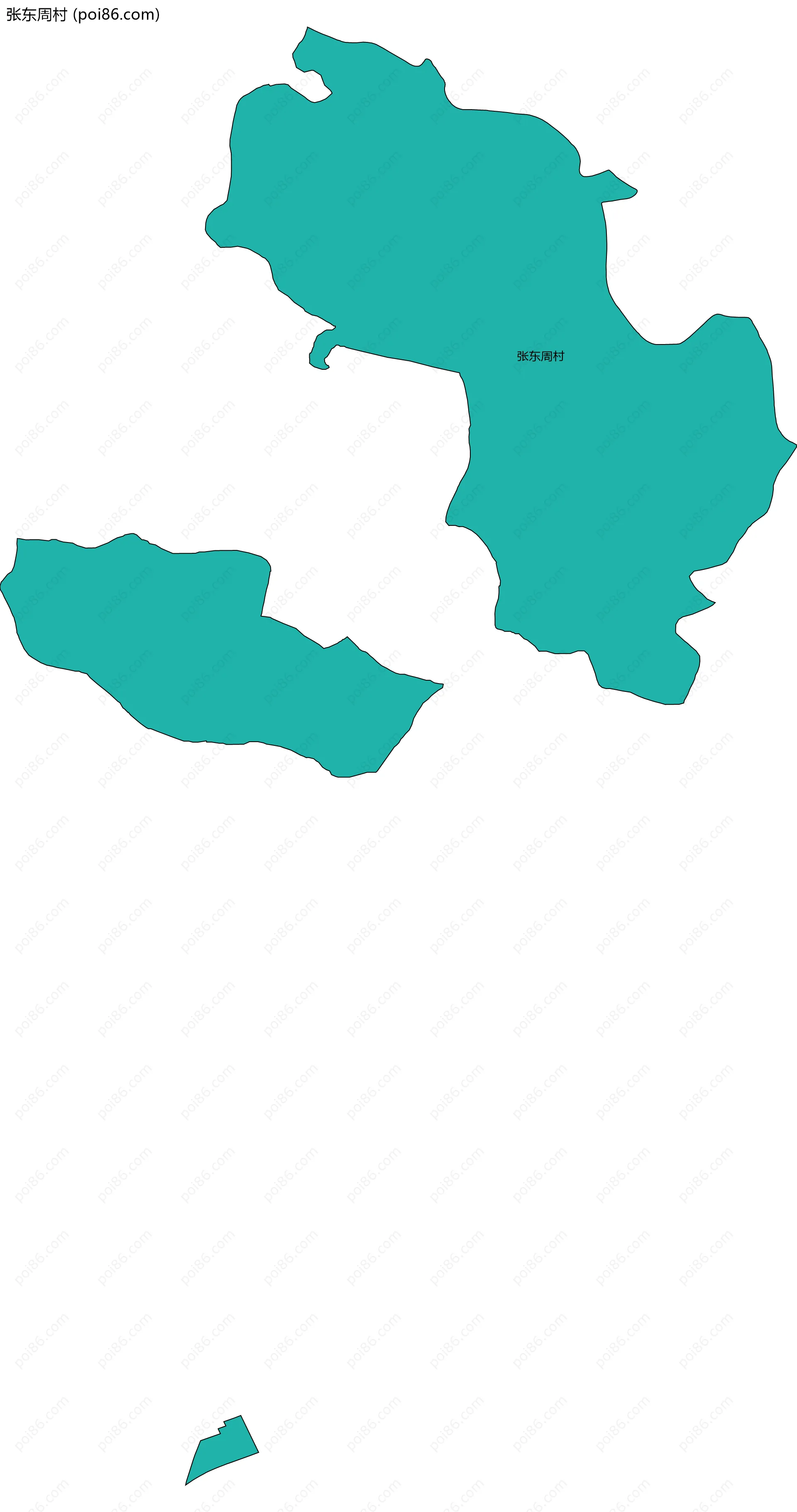 张东周村边界地图