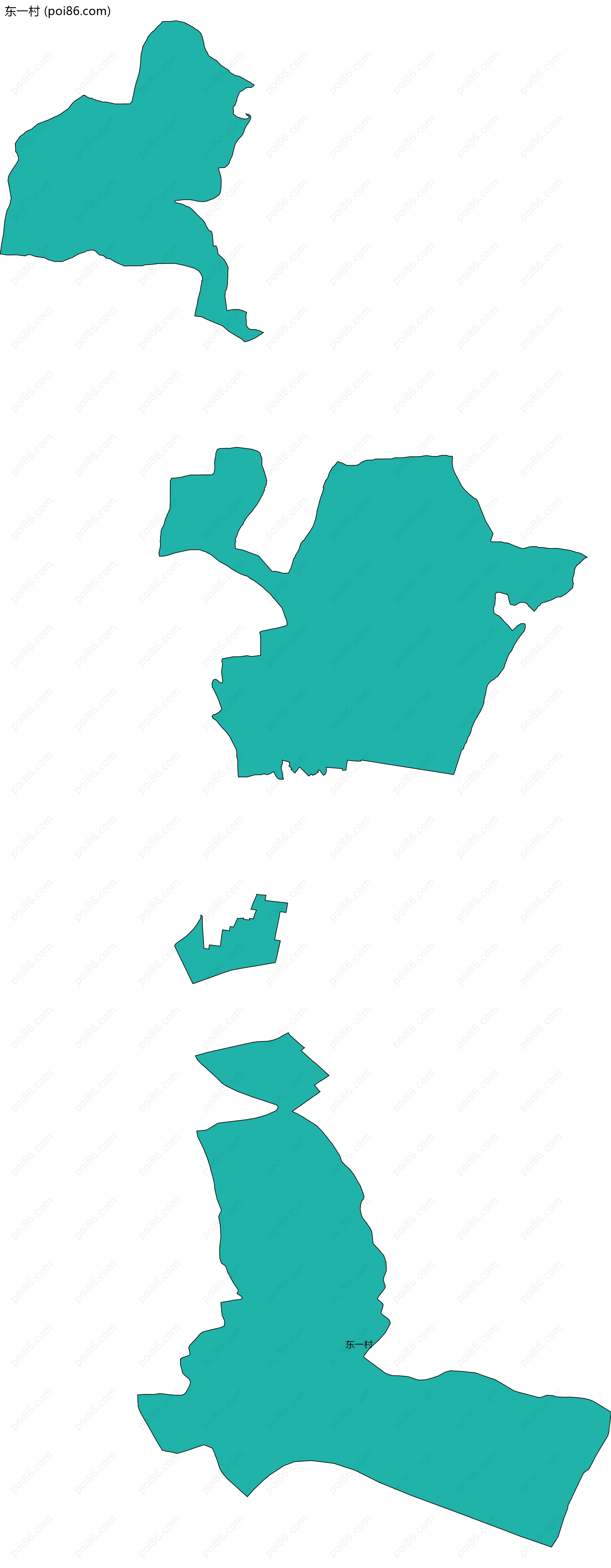 东一村边界地图