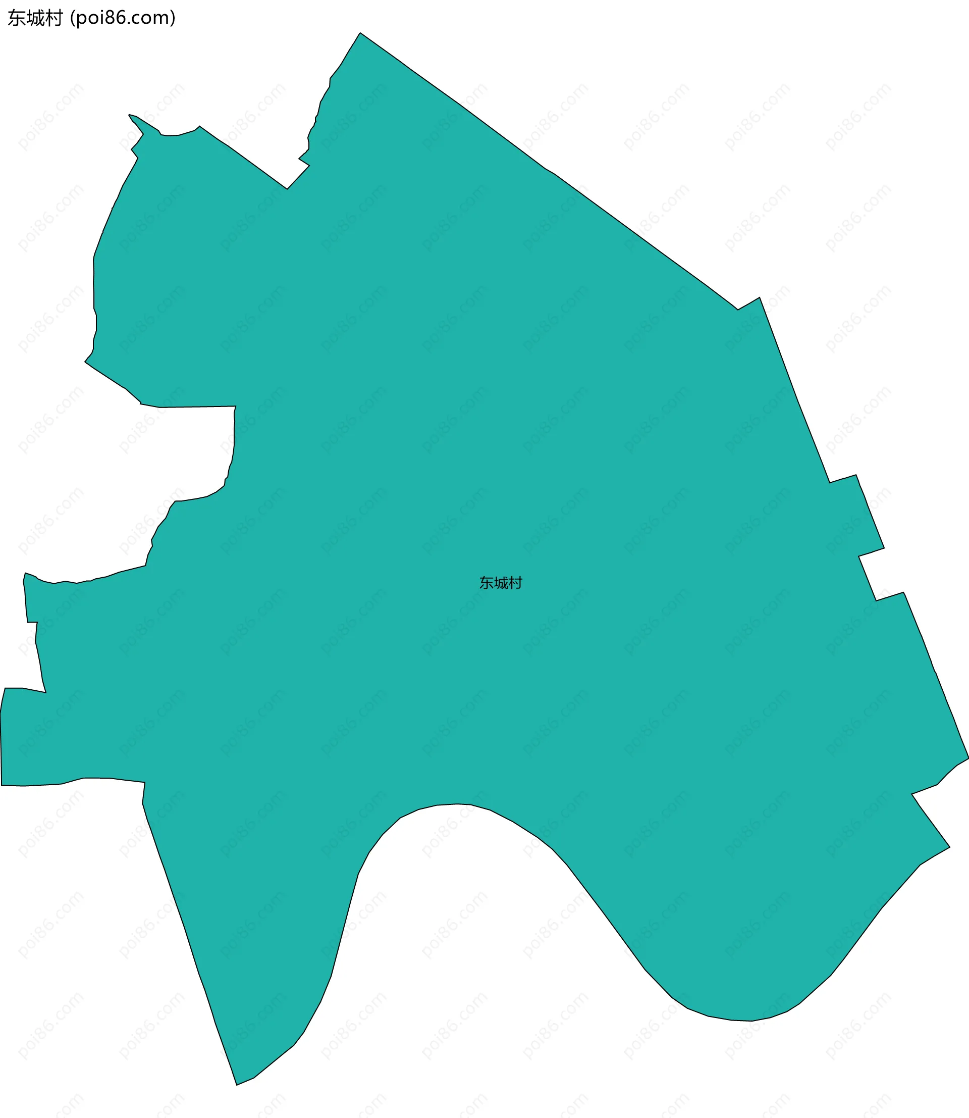 东城村边界地图