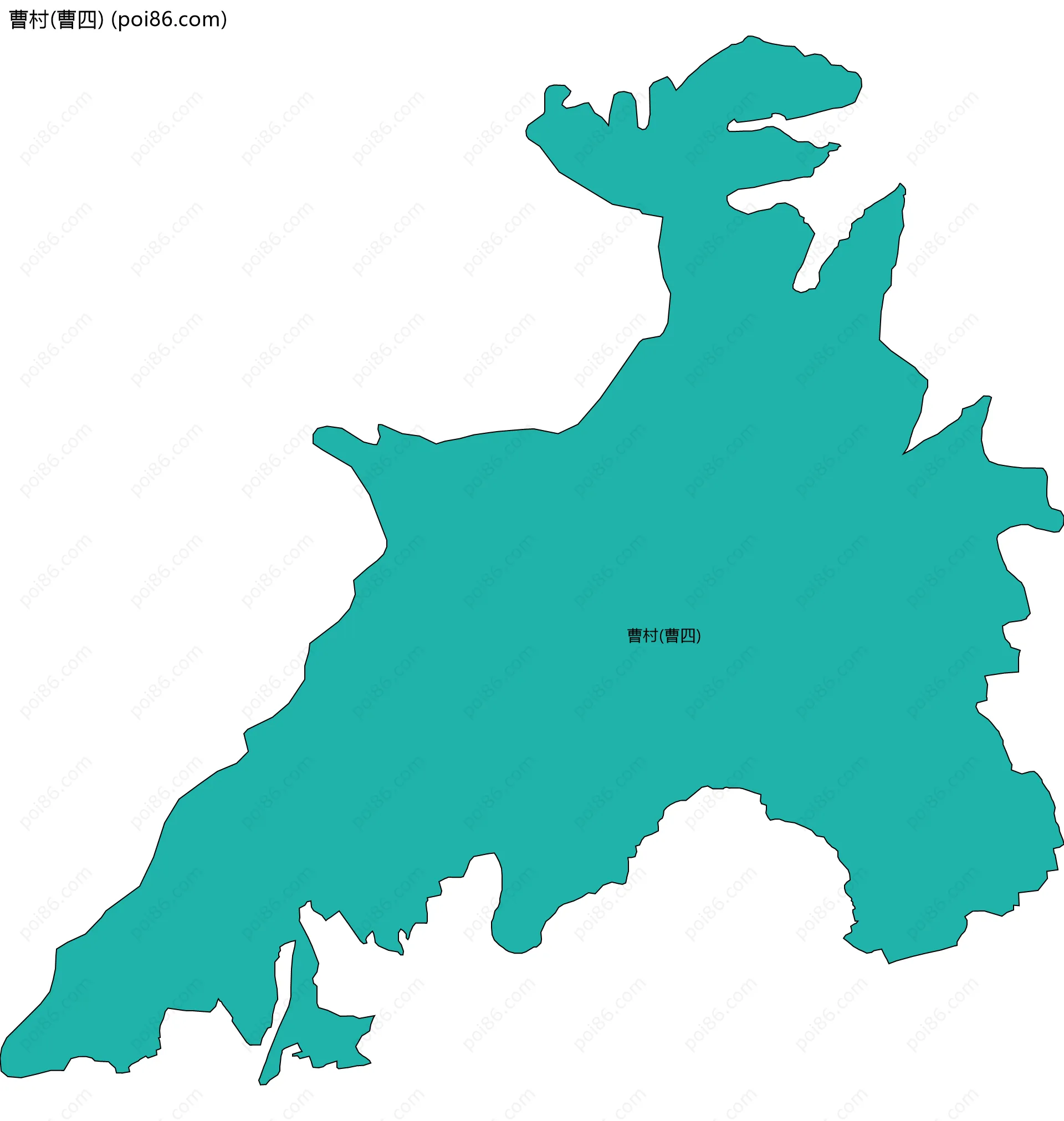 曹村(曹四)边界地图