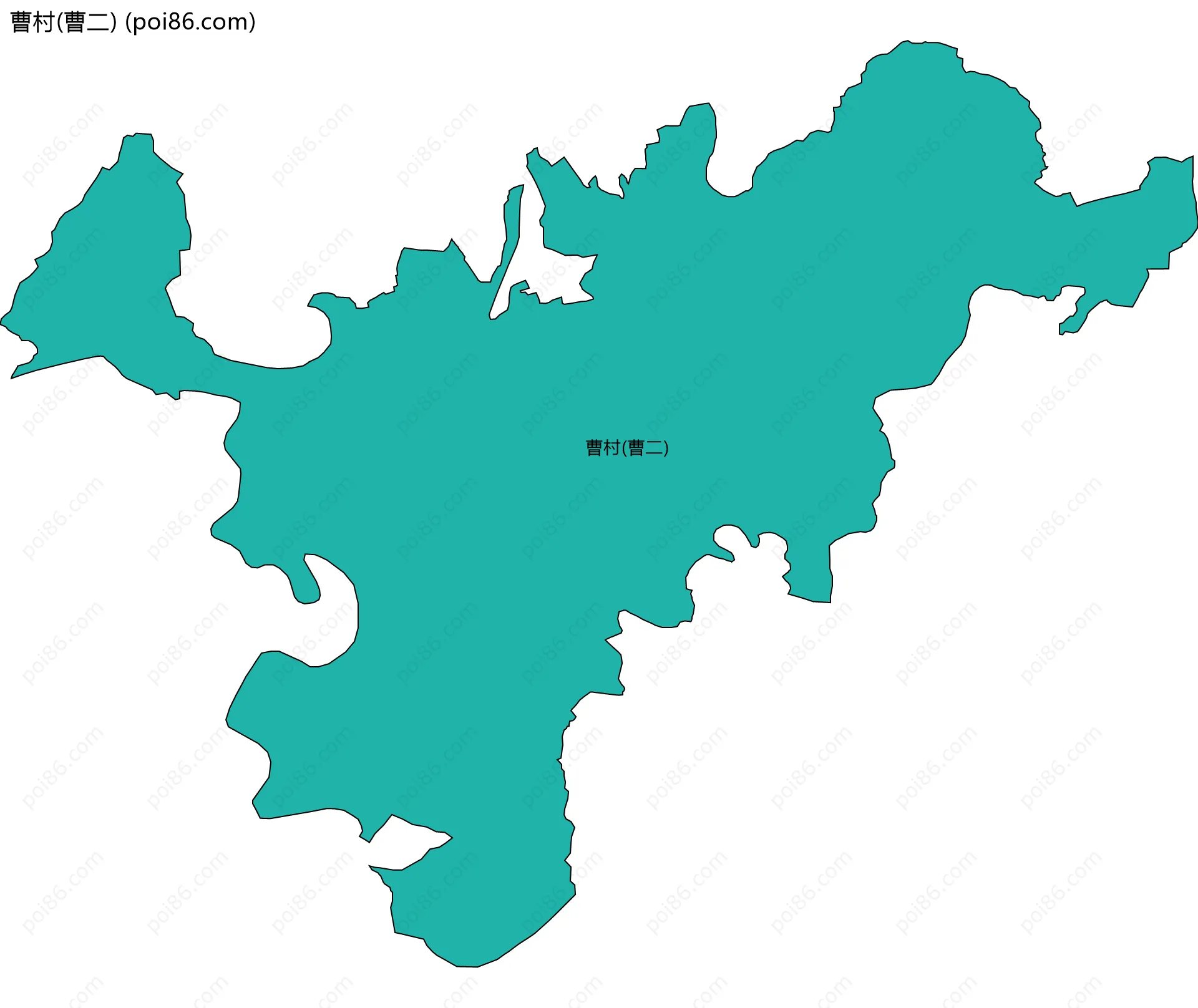 曹村(曹二)边界地图