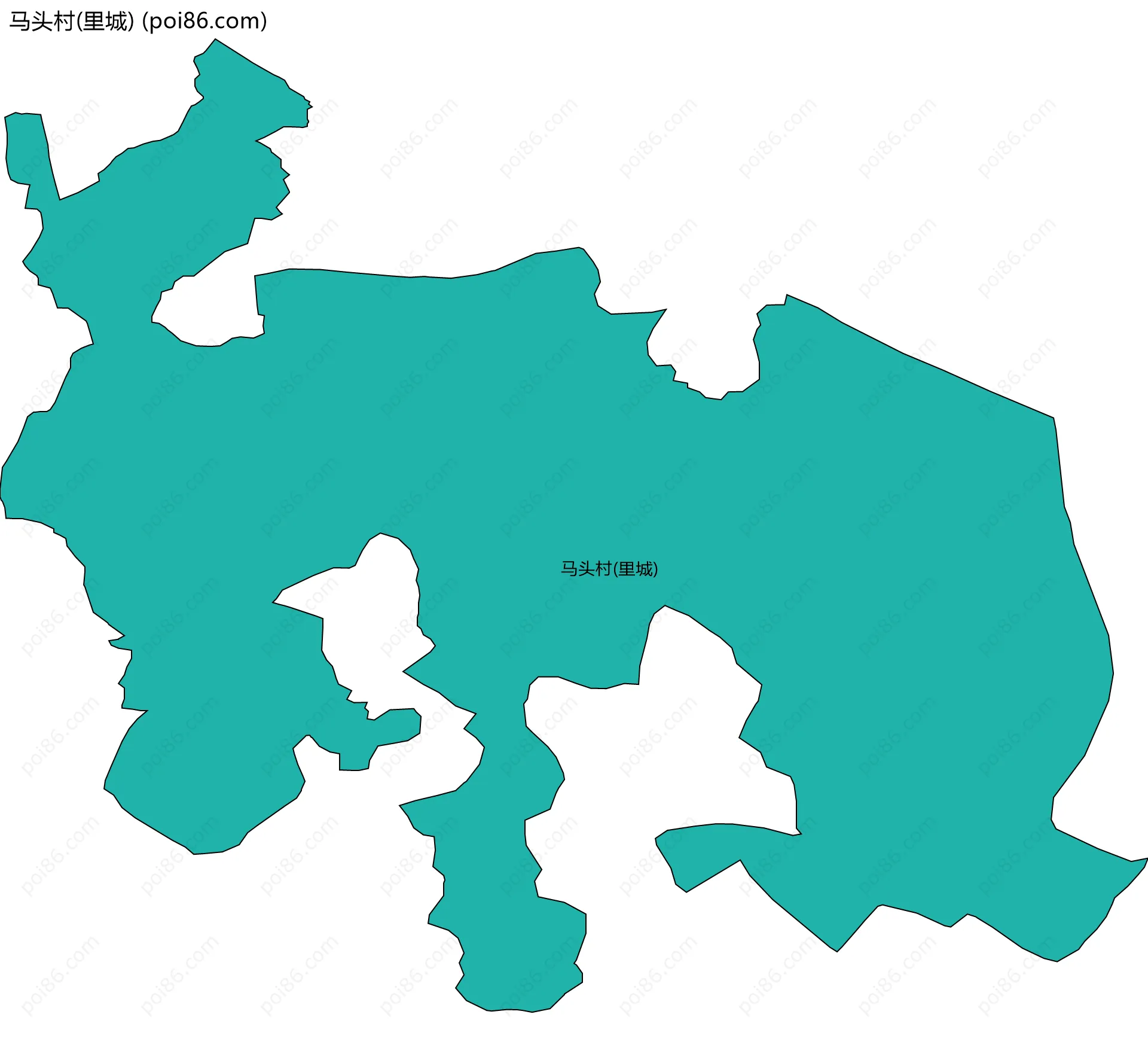 马头村(里城)边界地图