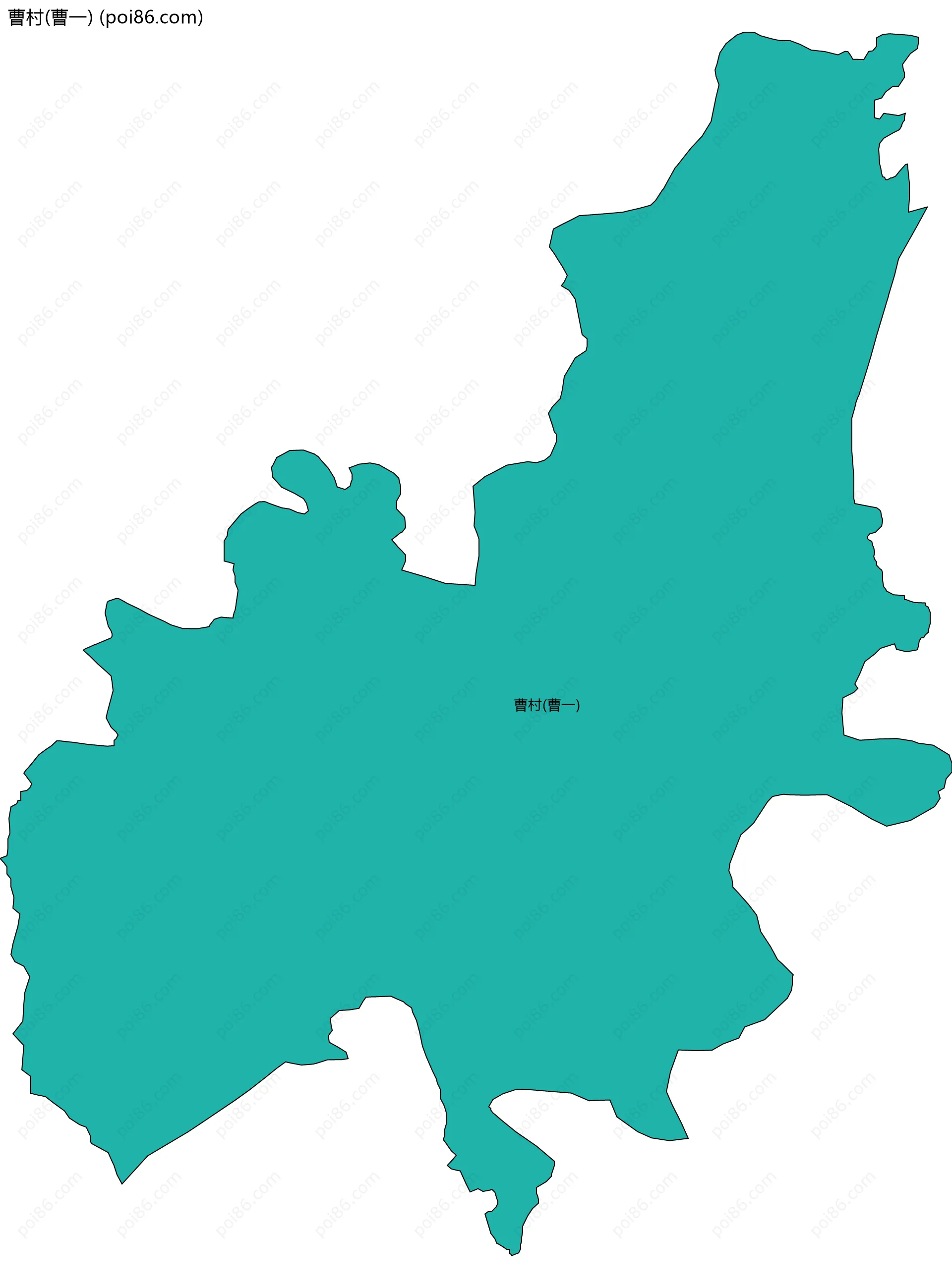 曹村(曹一)边界地图