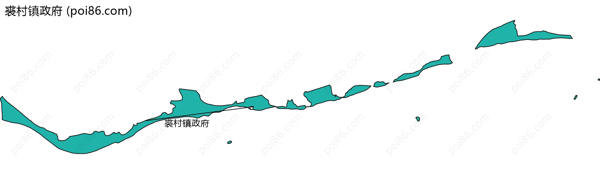 裘村镇政府边界地图
