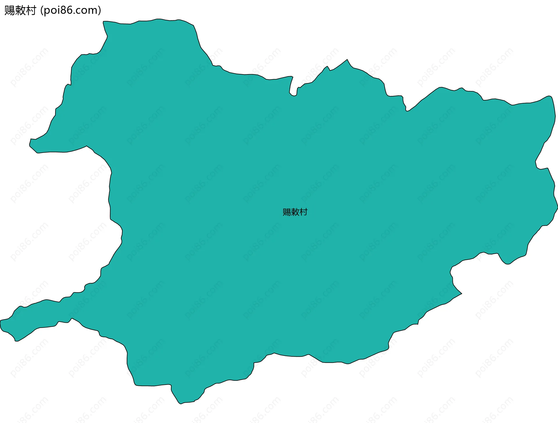 赐敕村边界地图