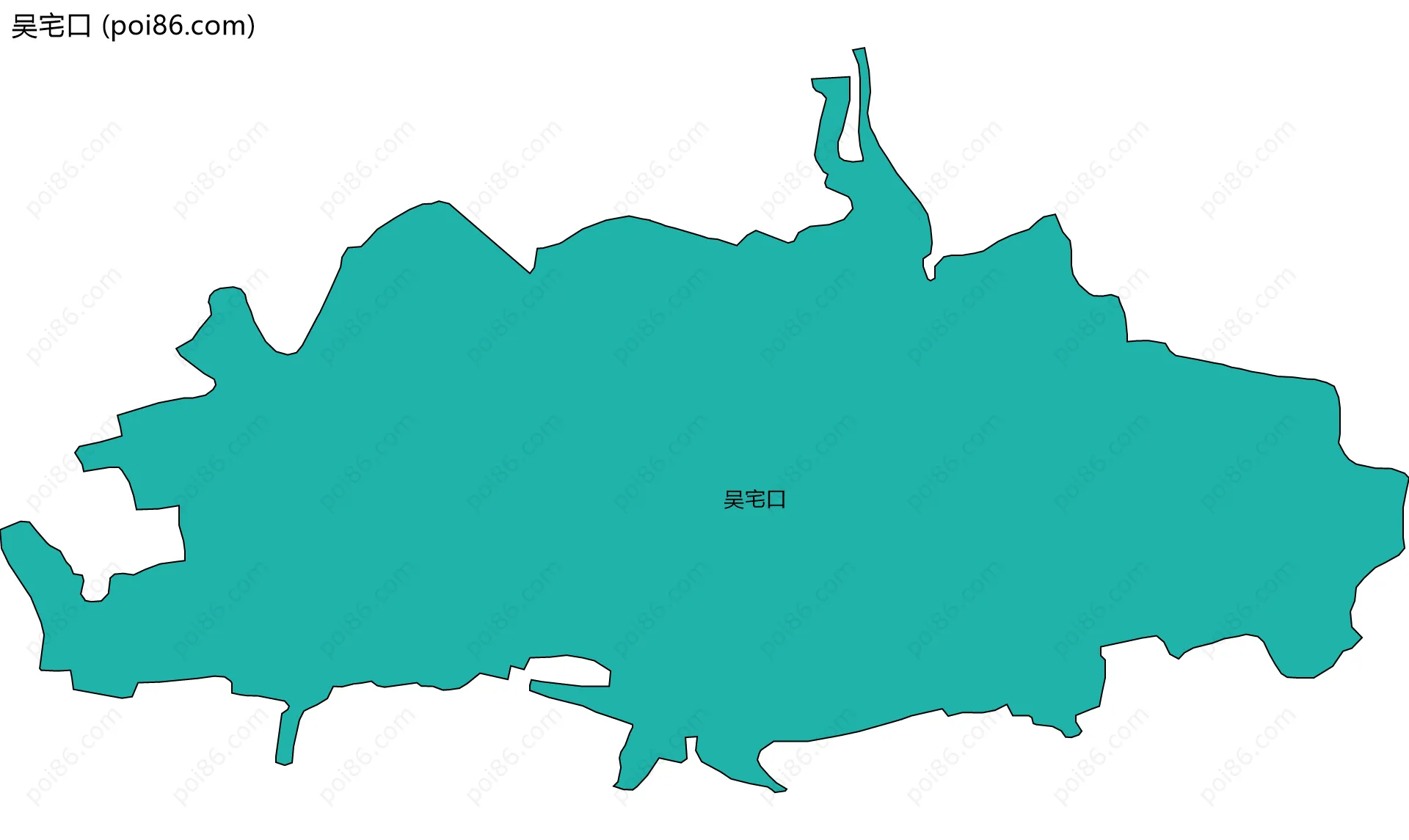 吴宅口边界地图