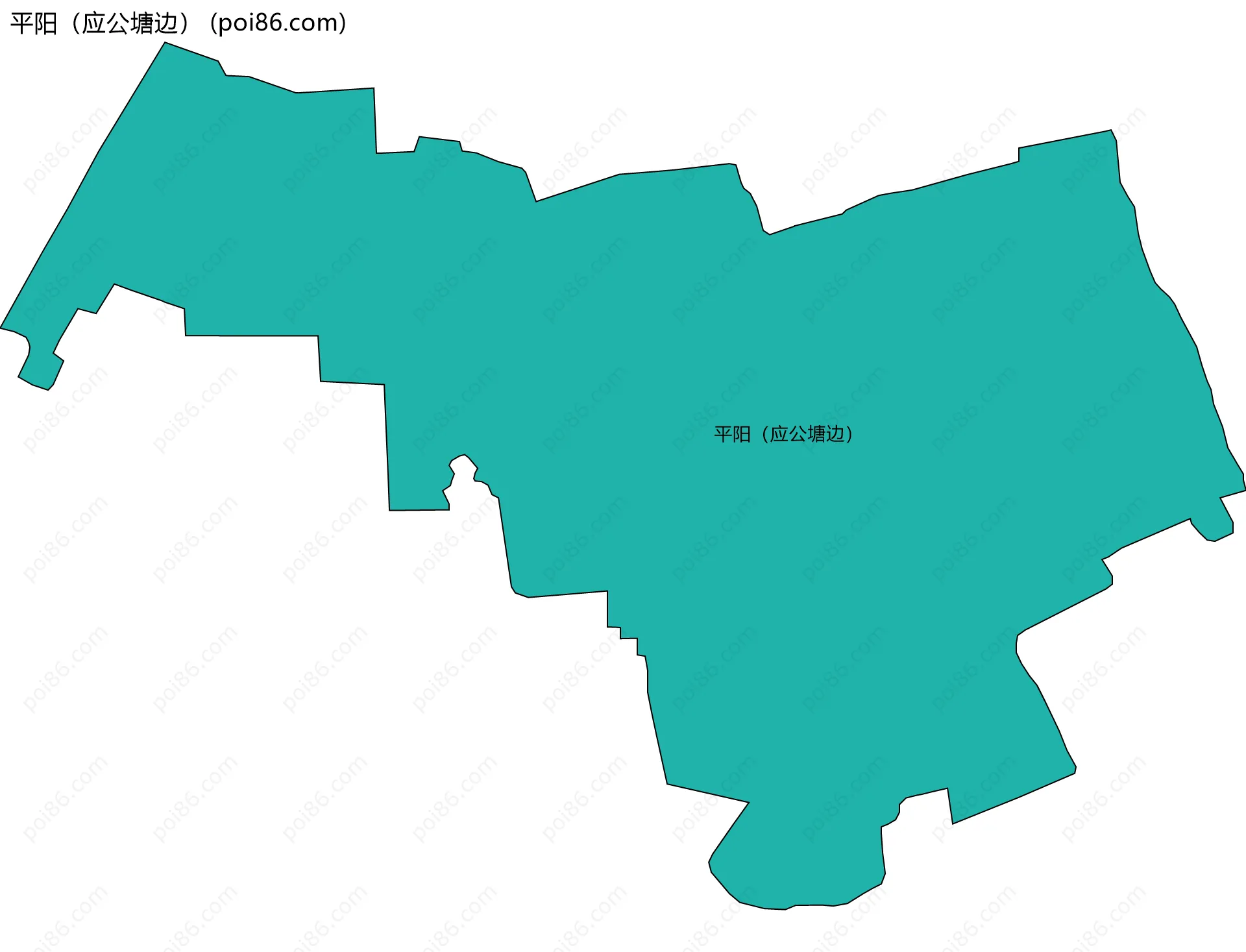 平阳（应公塘边）边界地图