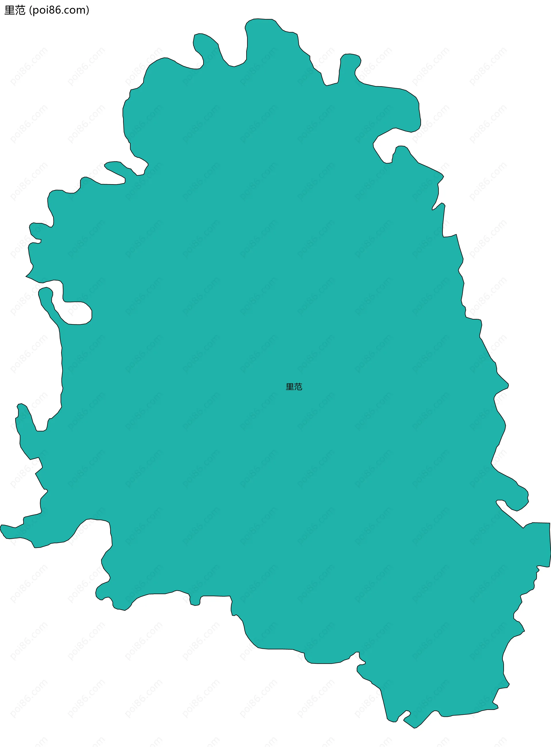 里范边界地图