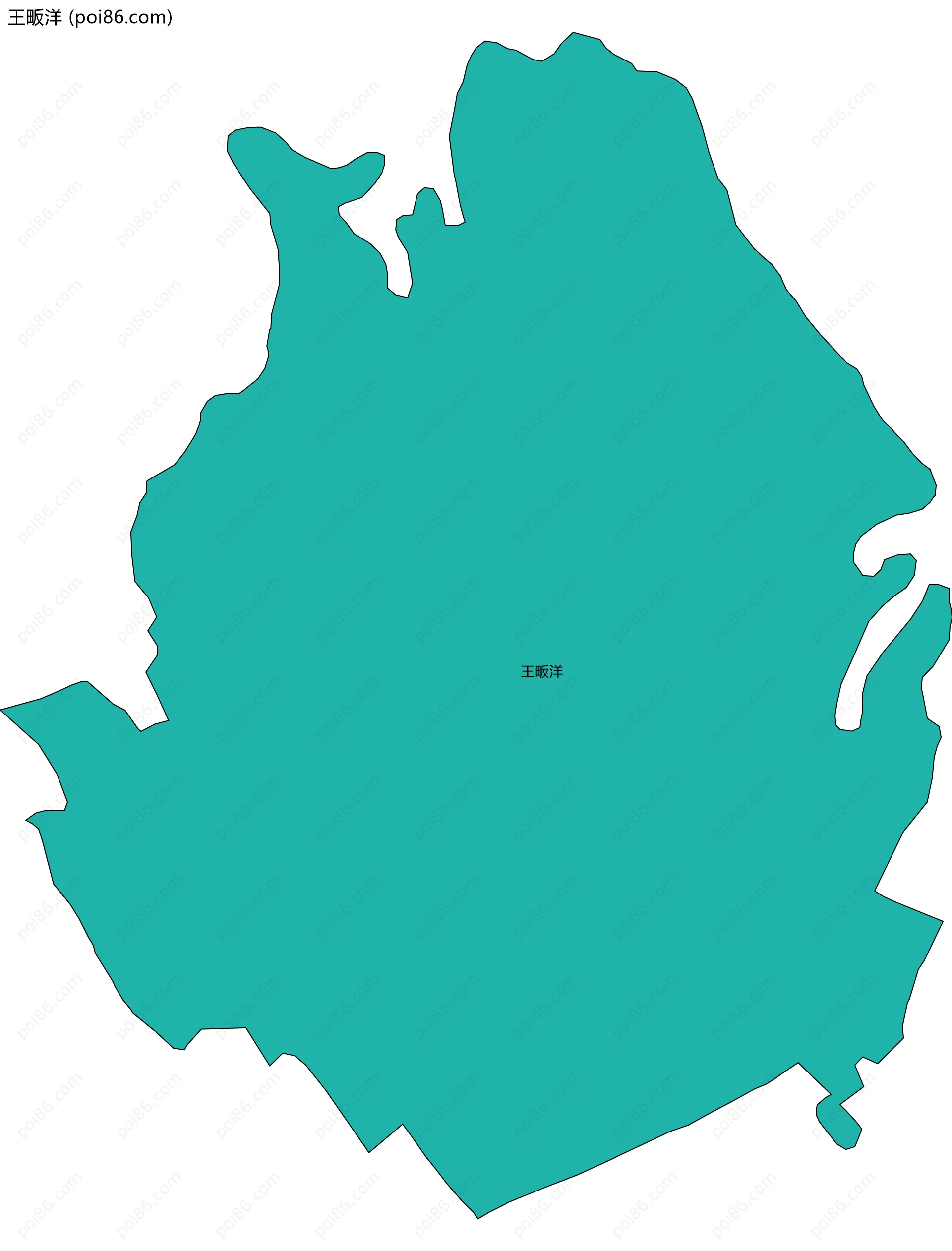 王畈洋边界地图