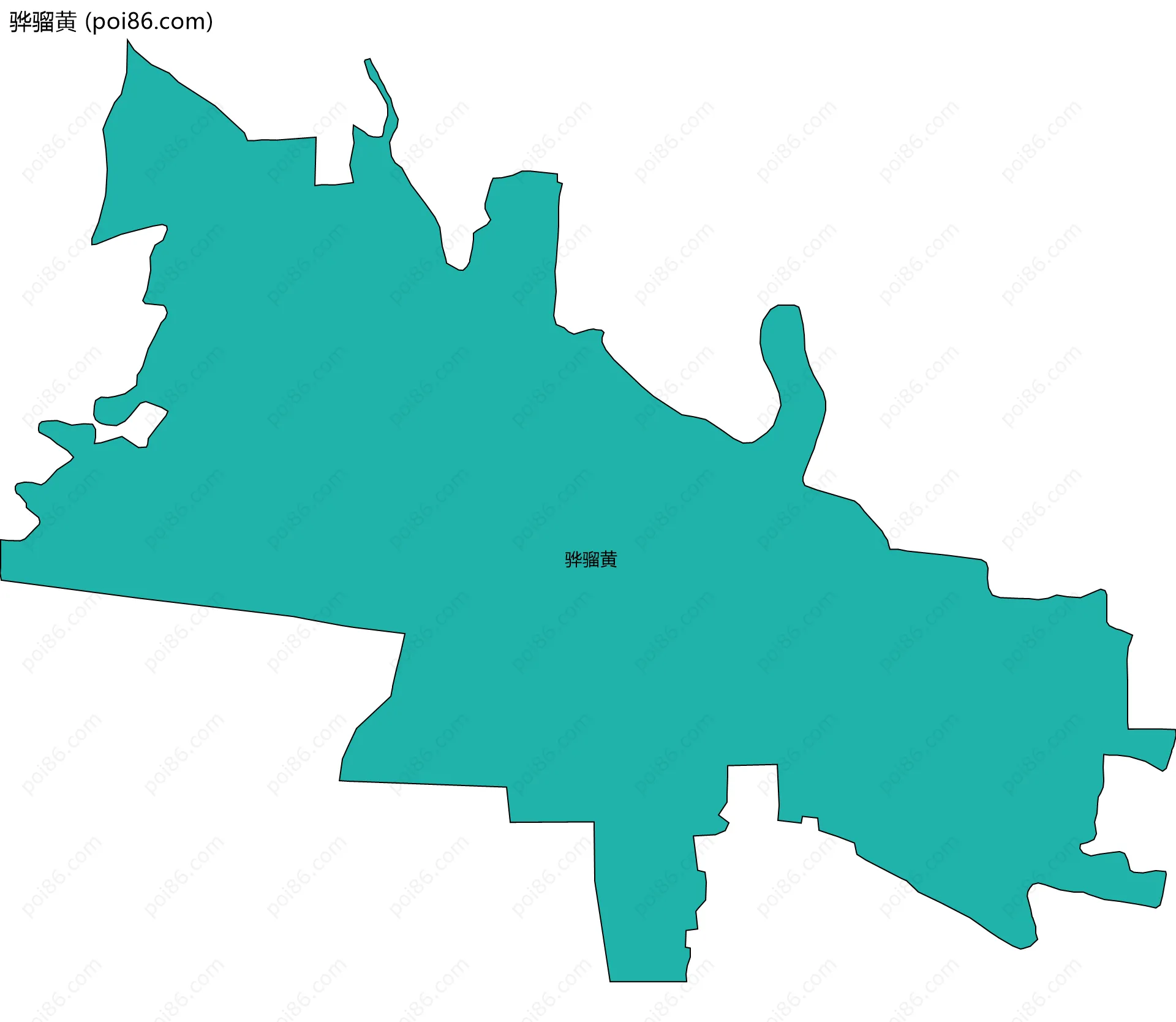 骅骝黄边界地图