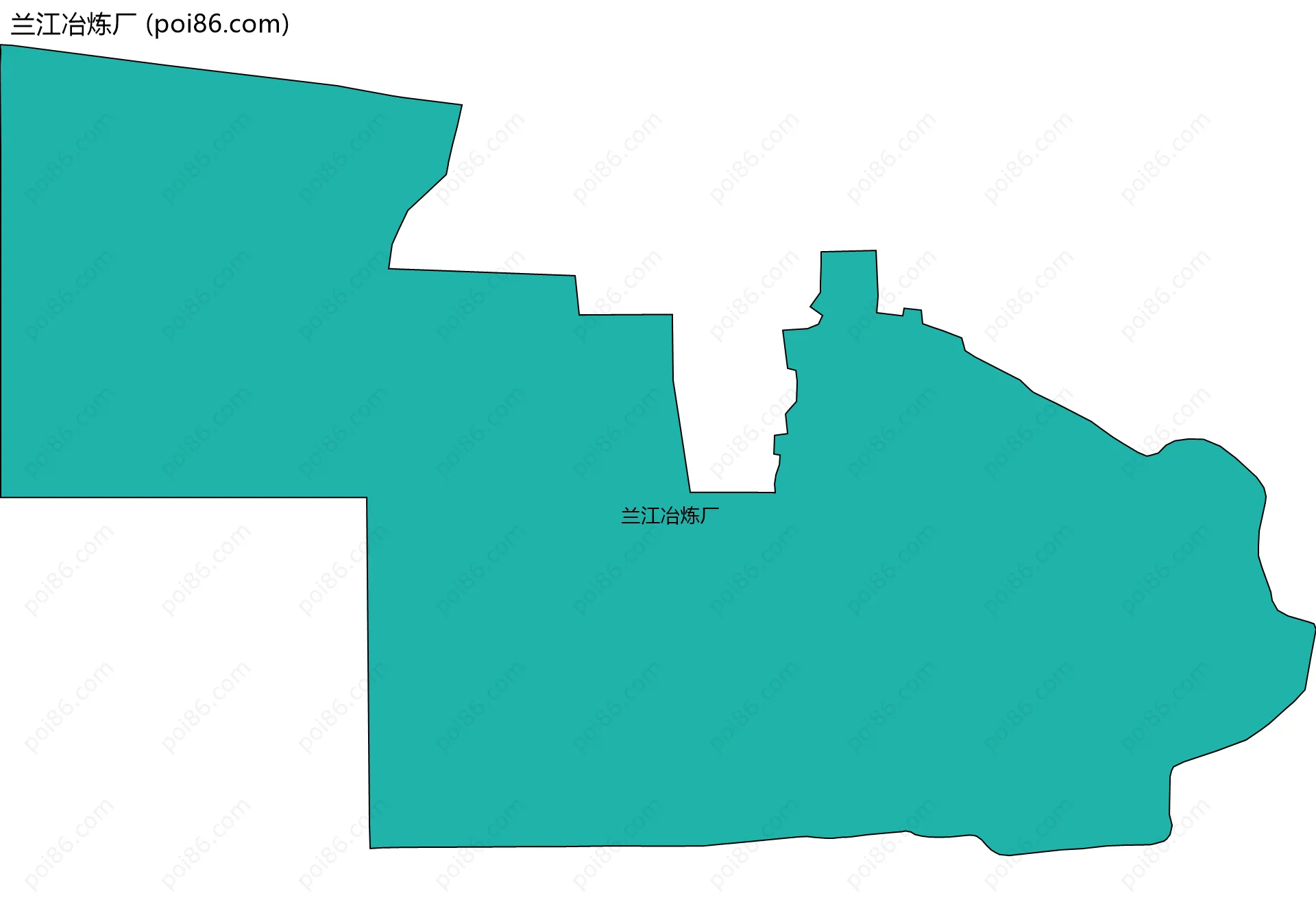兰江冶炼厂边界地图