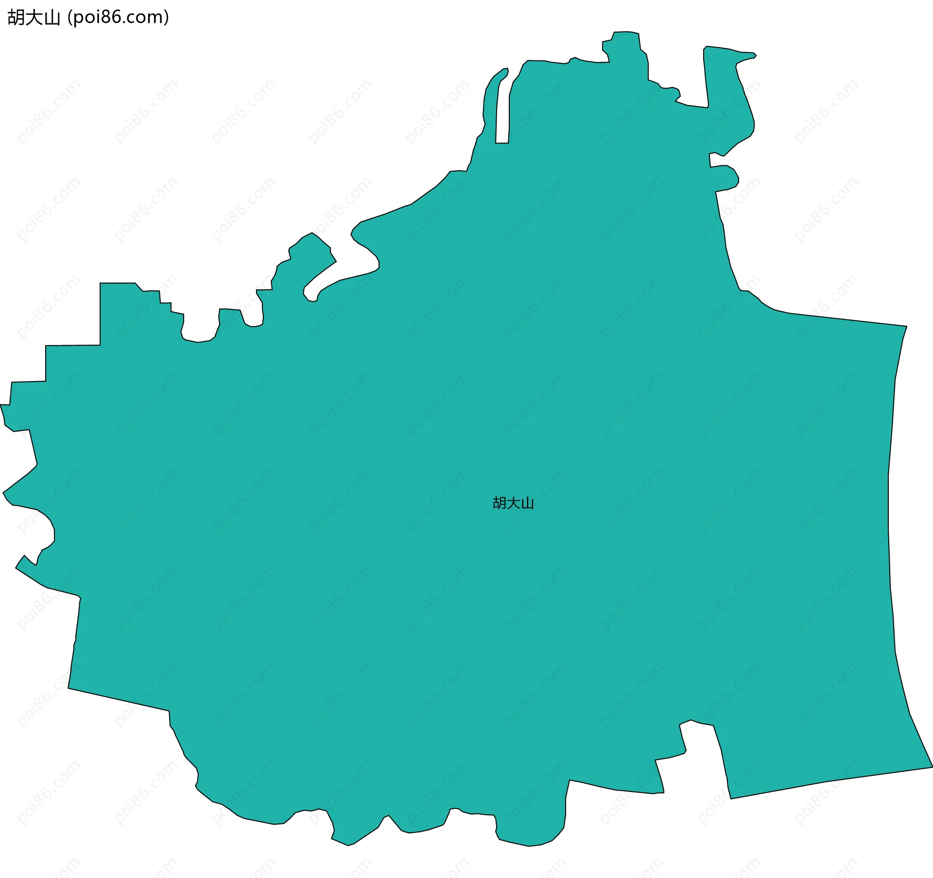 胡大山边界地图