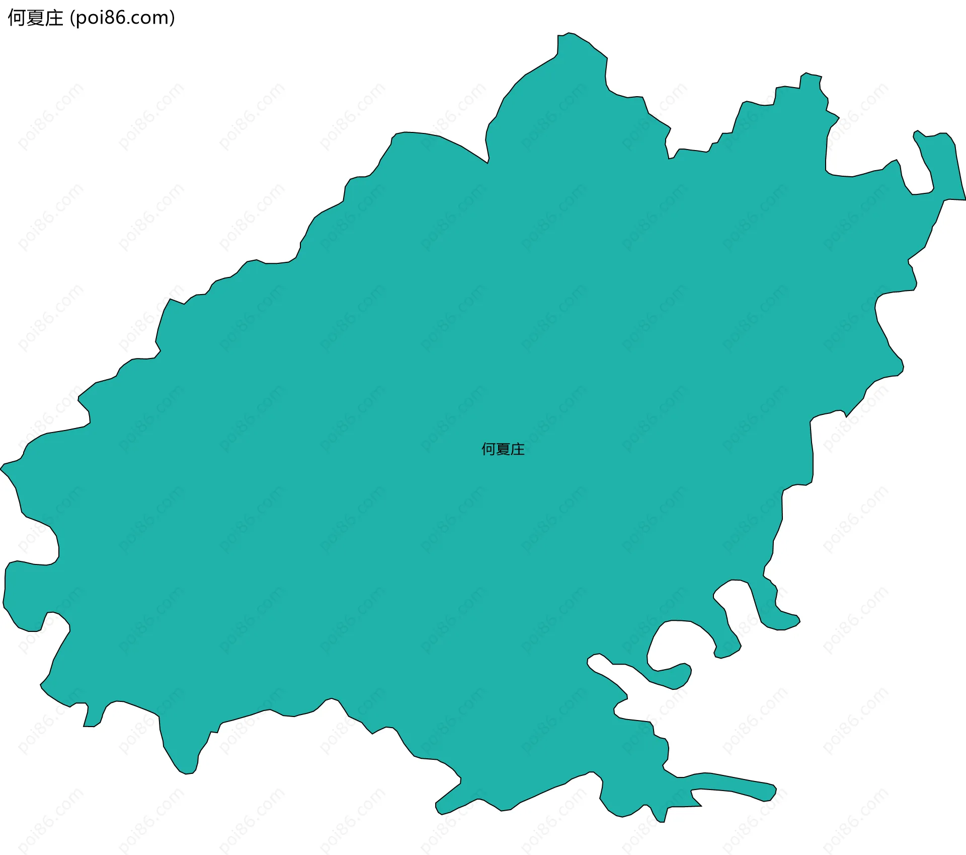 何夏庄边界地图