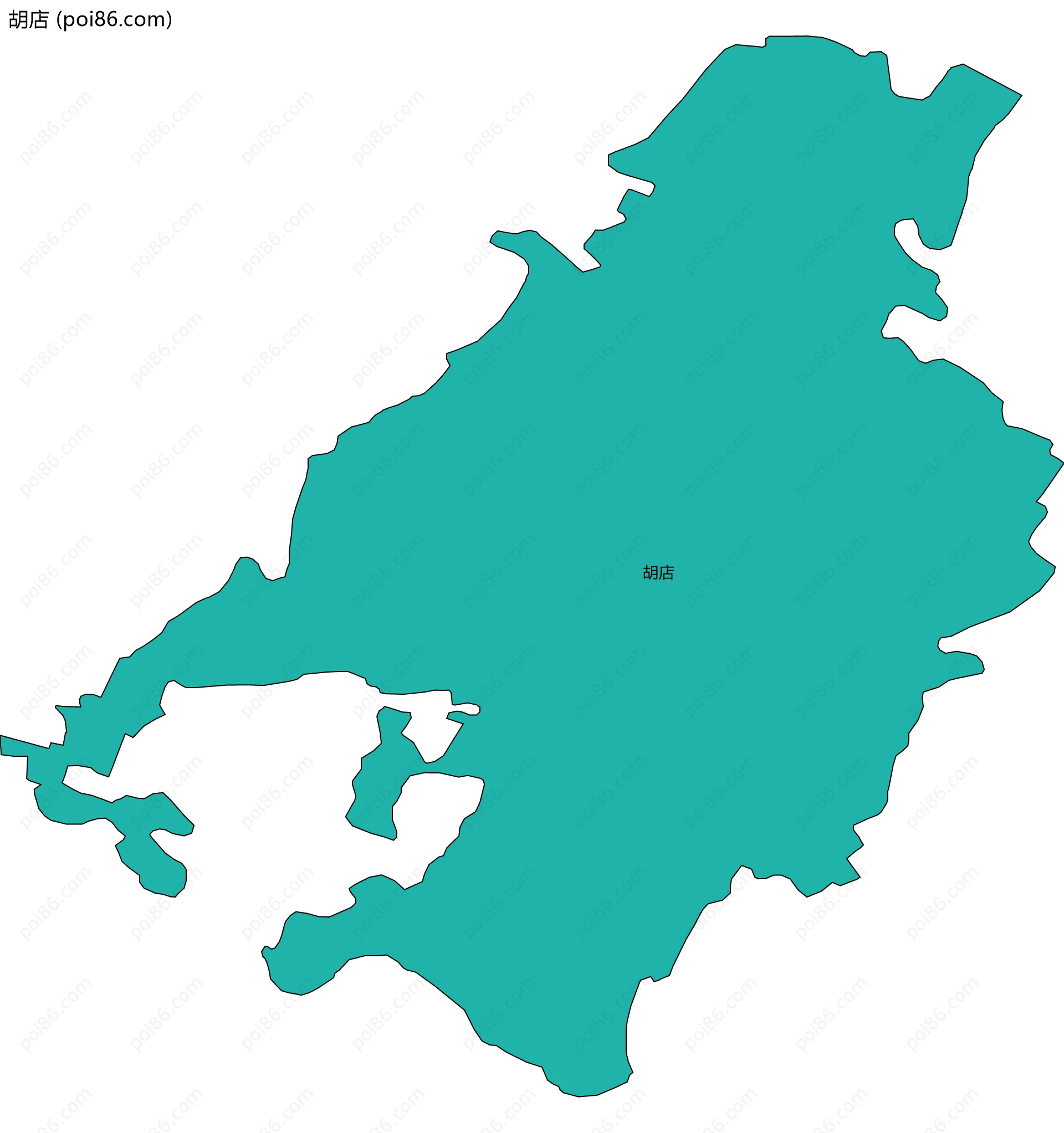 胡店边界地图