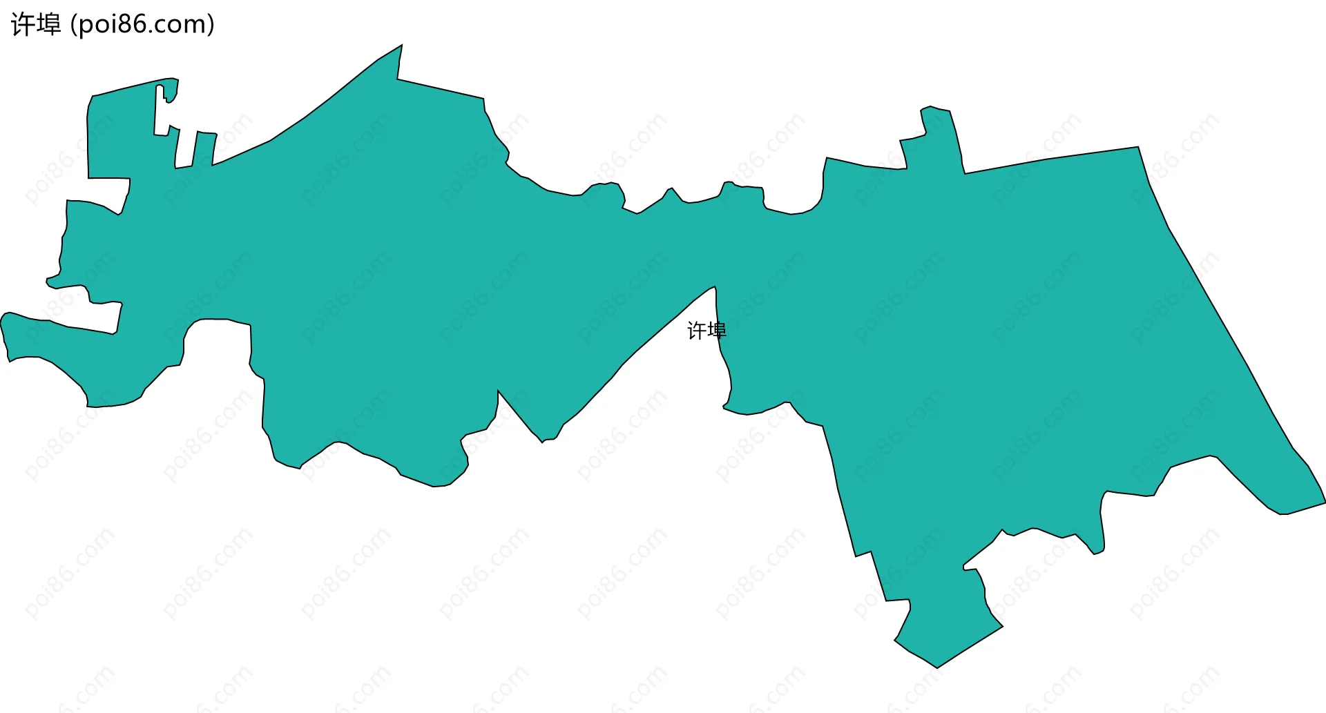 许埠边界地图