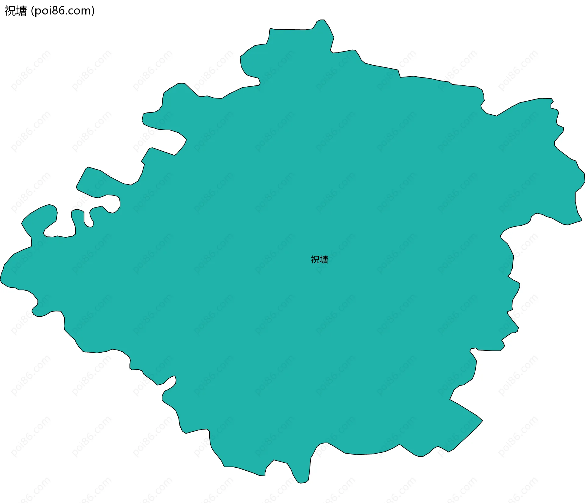 祝塘边界地图