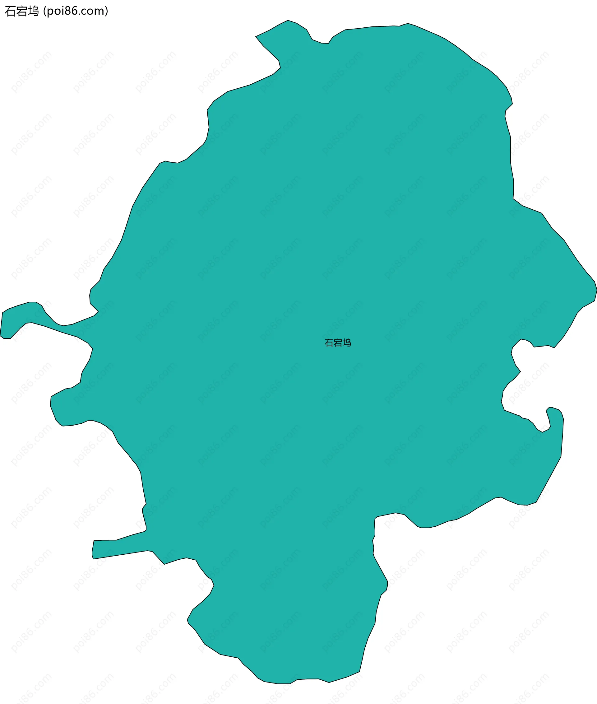 石宕坞边界地图