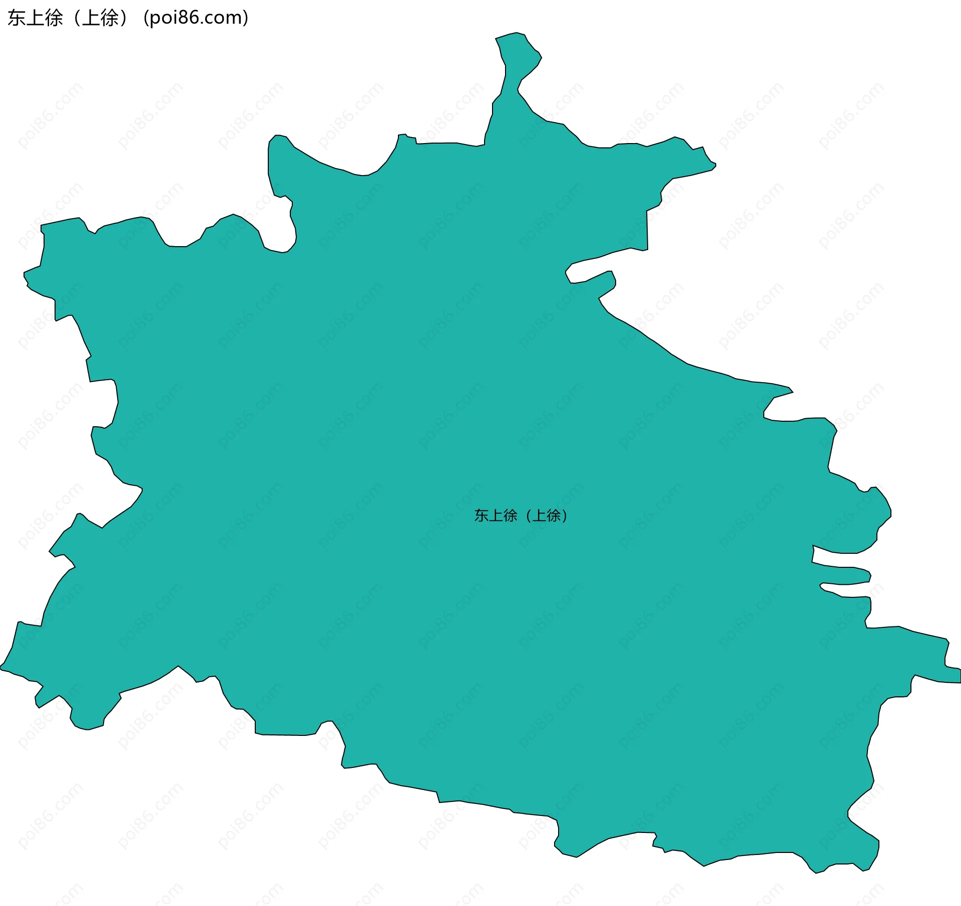 东上徐（上徐）边界地图