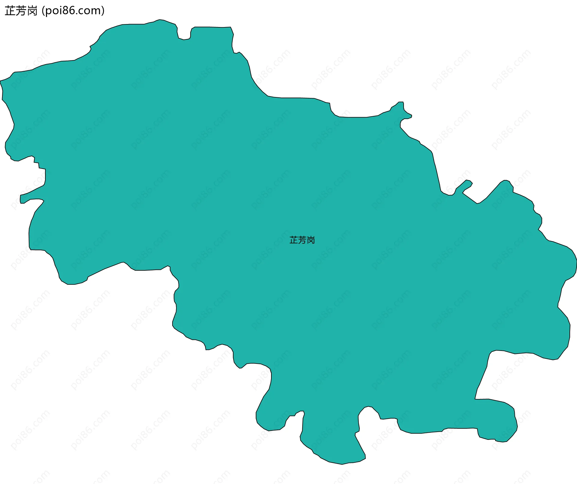 芷芳岗边界地图