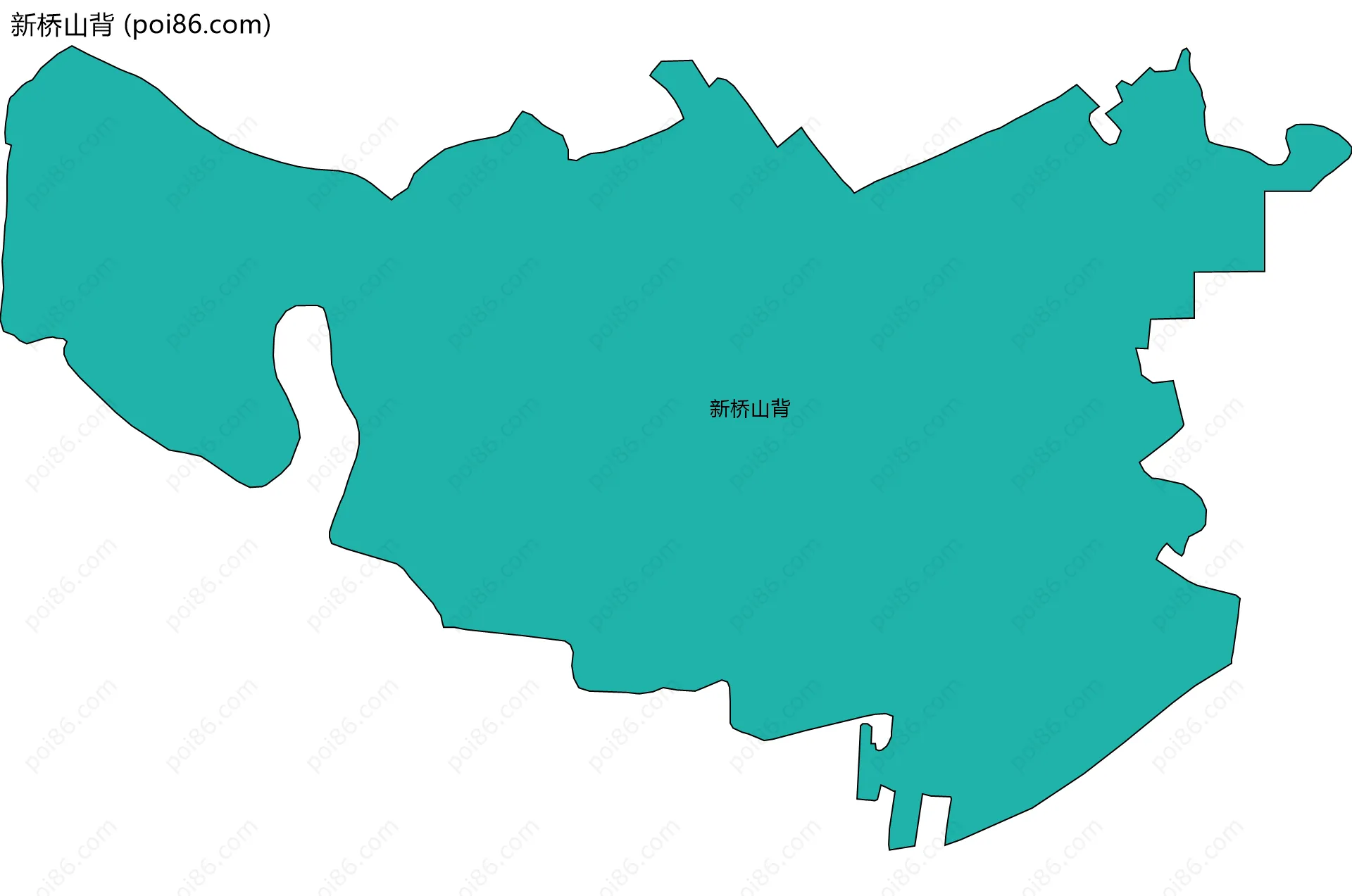 新桥山背边界地图