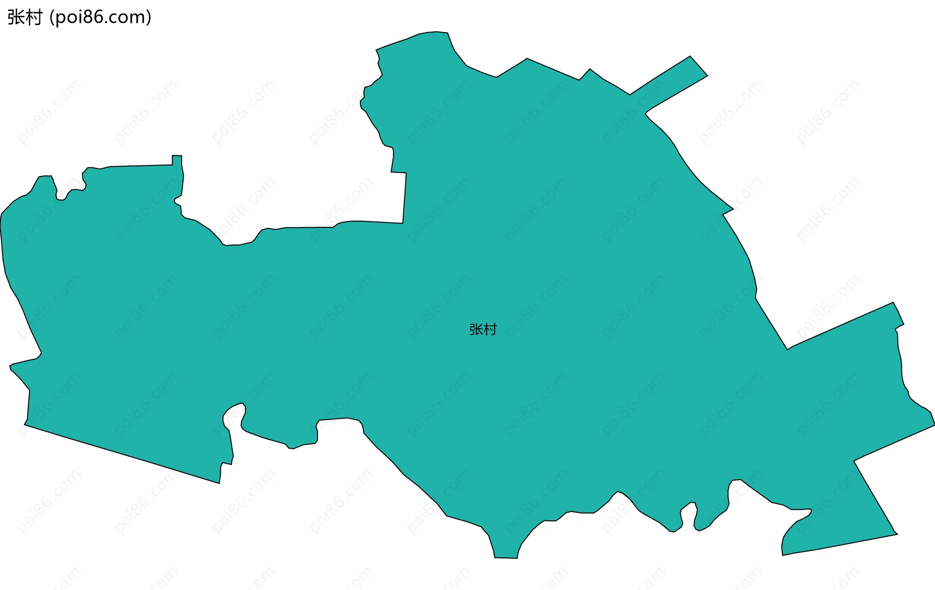 张村边界地图