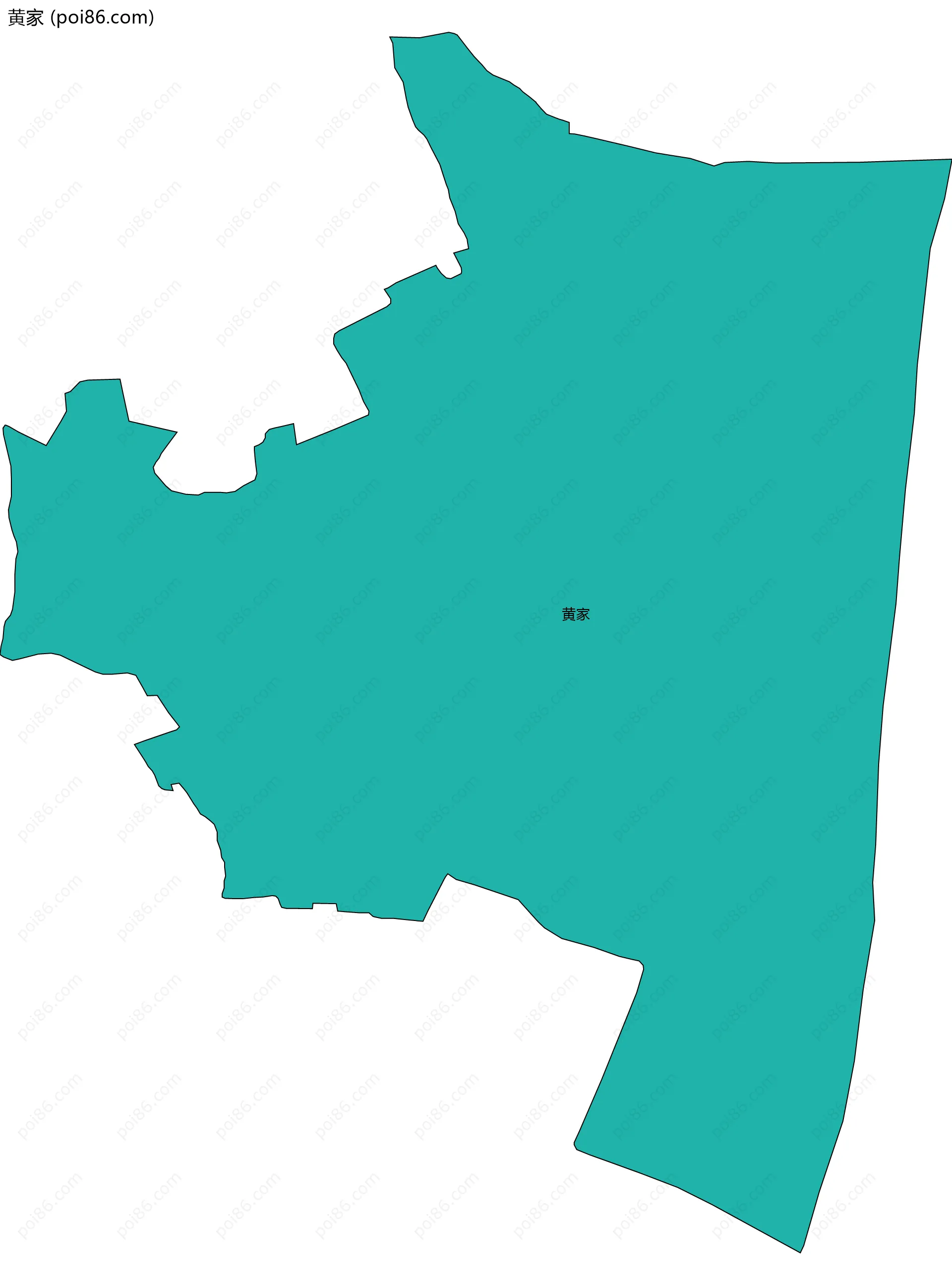 黄家边界地图