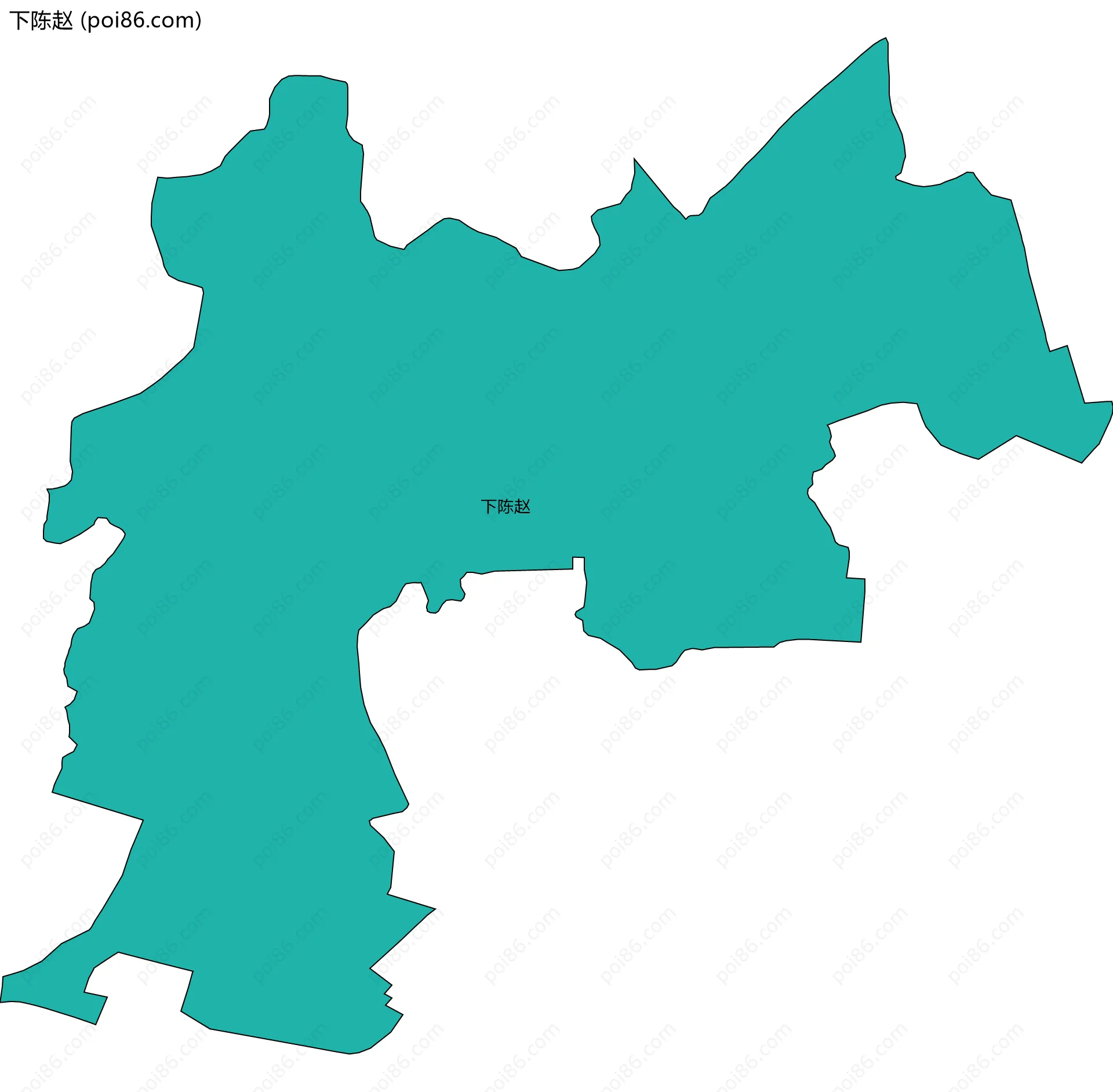 下陈赵边界地图