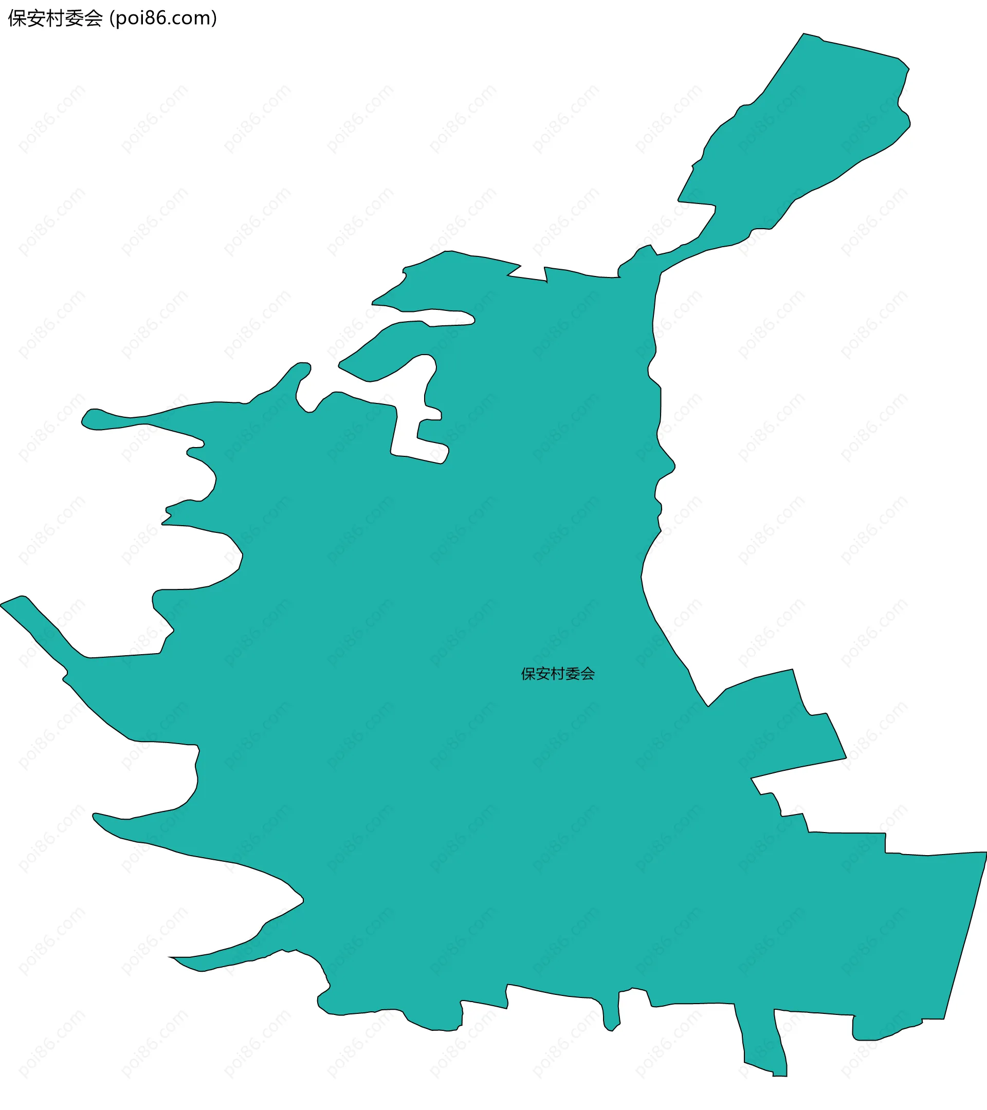保安村委会边界地图