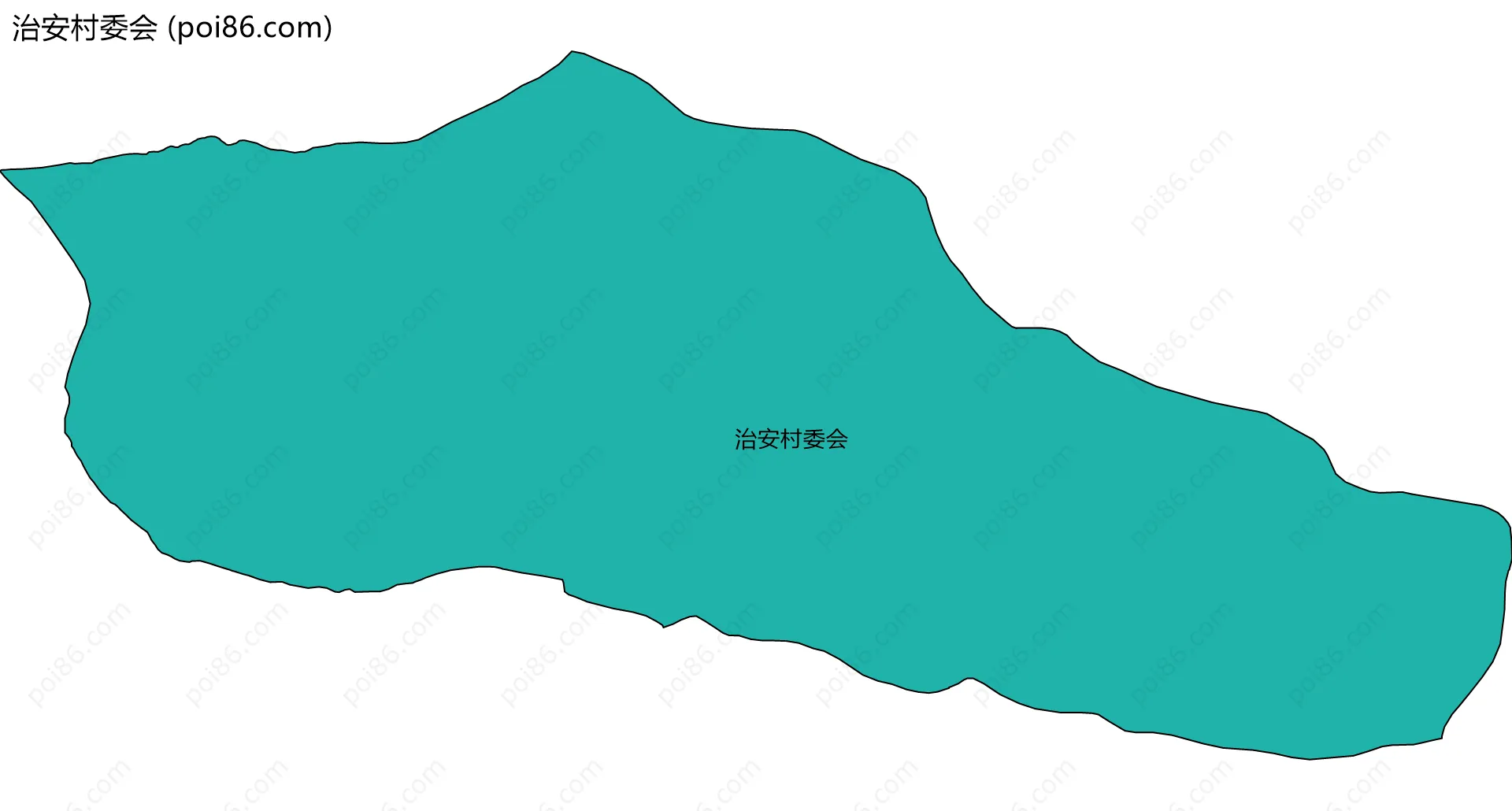 治安村委会边界地图
